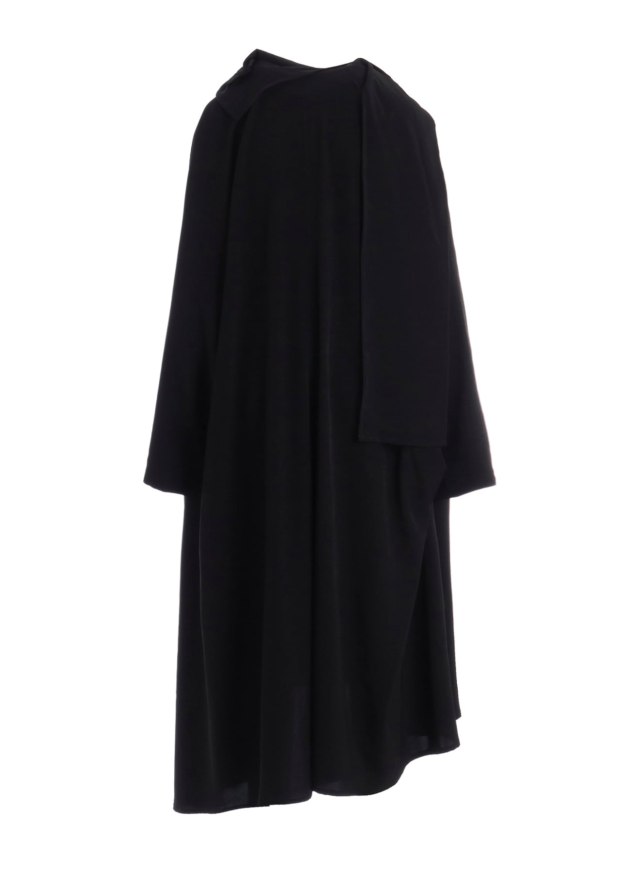 Ta/Pe CREPE DE CHINE STOLE DETAIL DRAPED DRESS