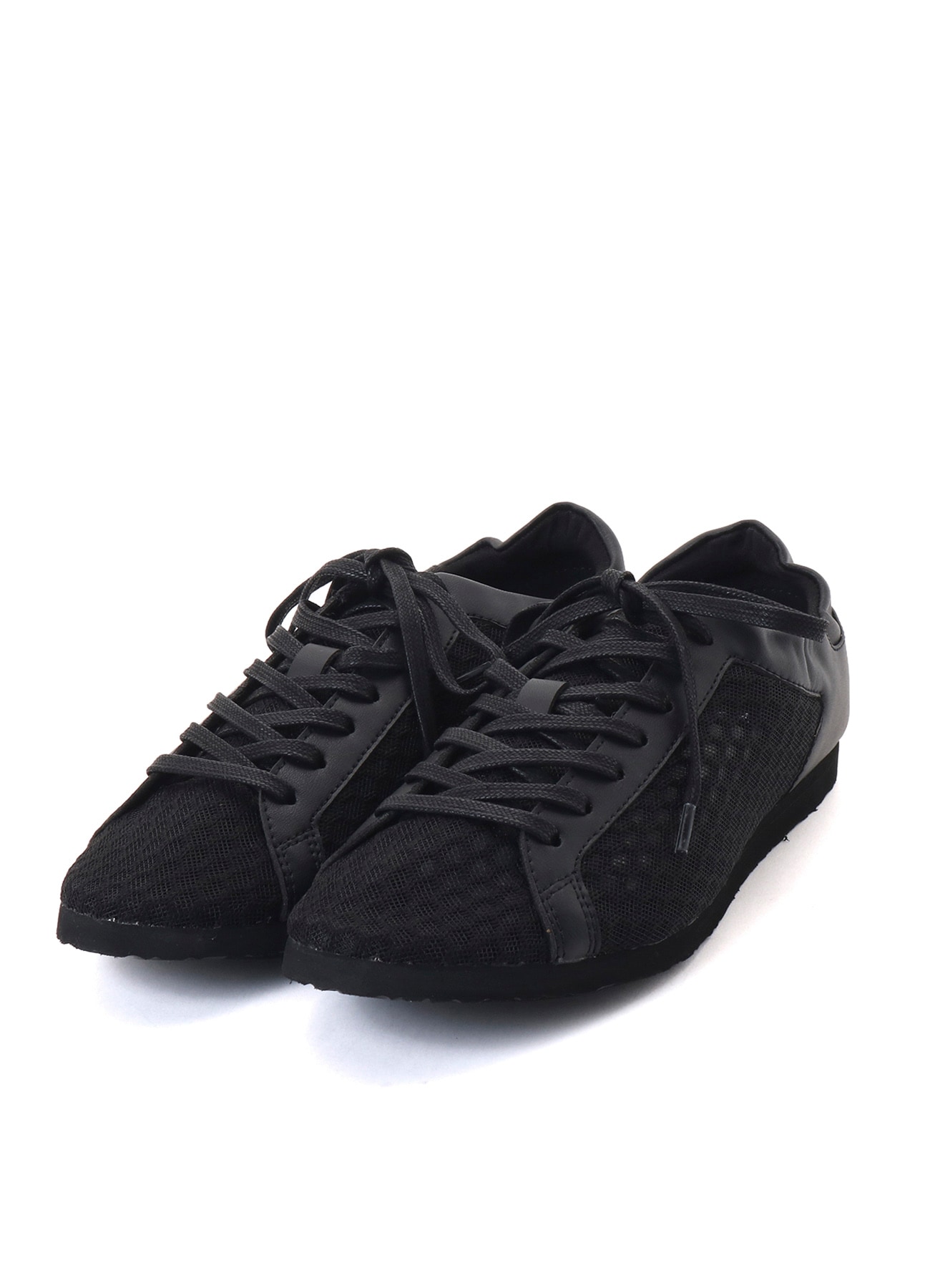 Pe Mesh Pu LEATHER LACE-UP LOW-CUT SHOES