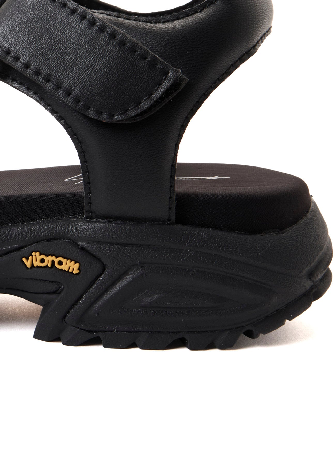 Pu LEATHER FRONT ZIP SANDALS