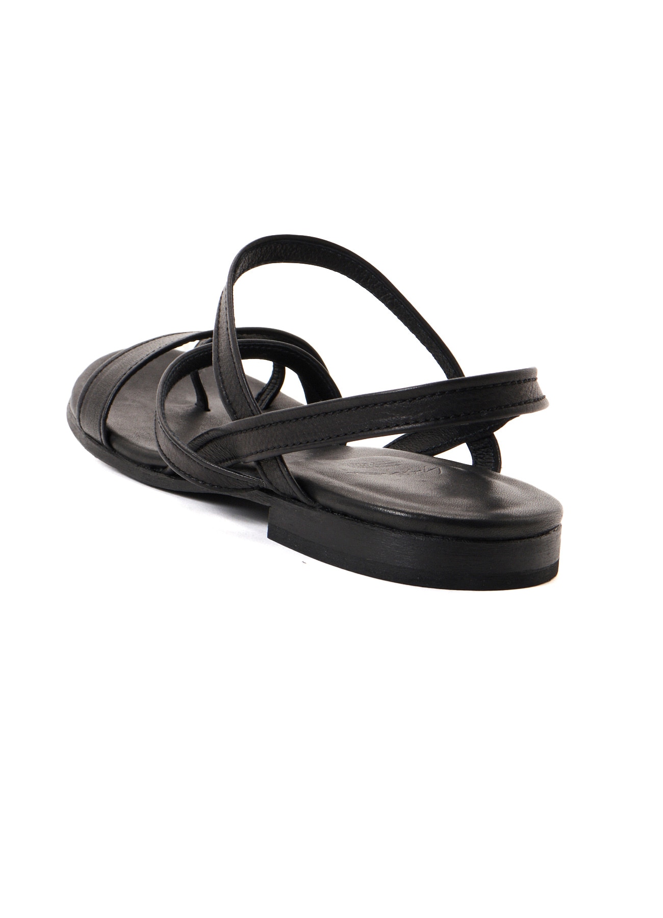 MATT OIL LEATHER BK STRAP SANDALS B