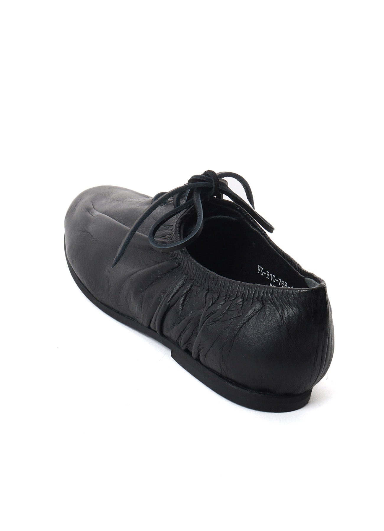 SMOOTH TANNIN LEATHER GATHER LOW-CUT SHOES