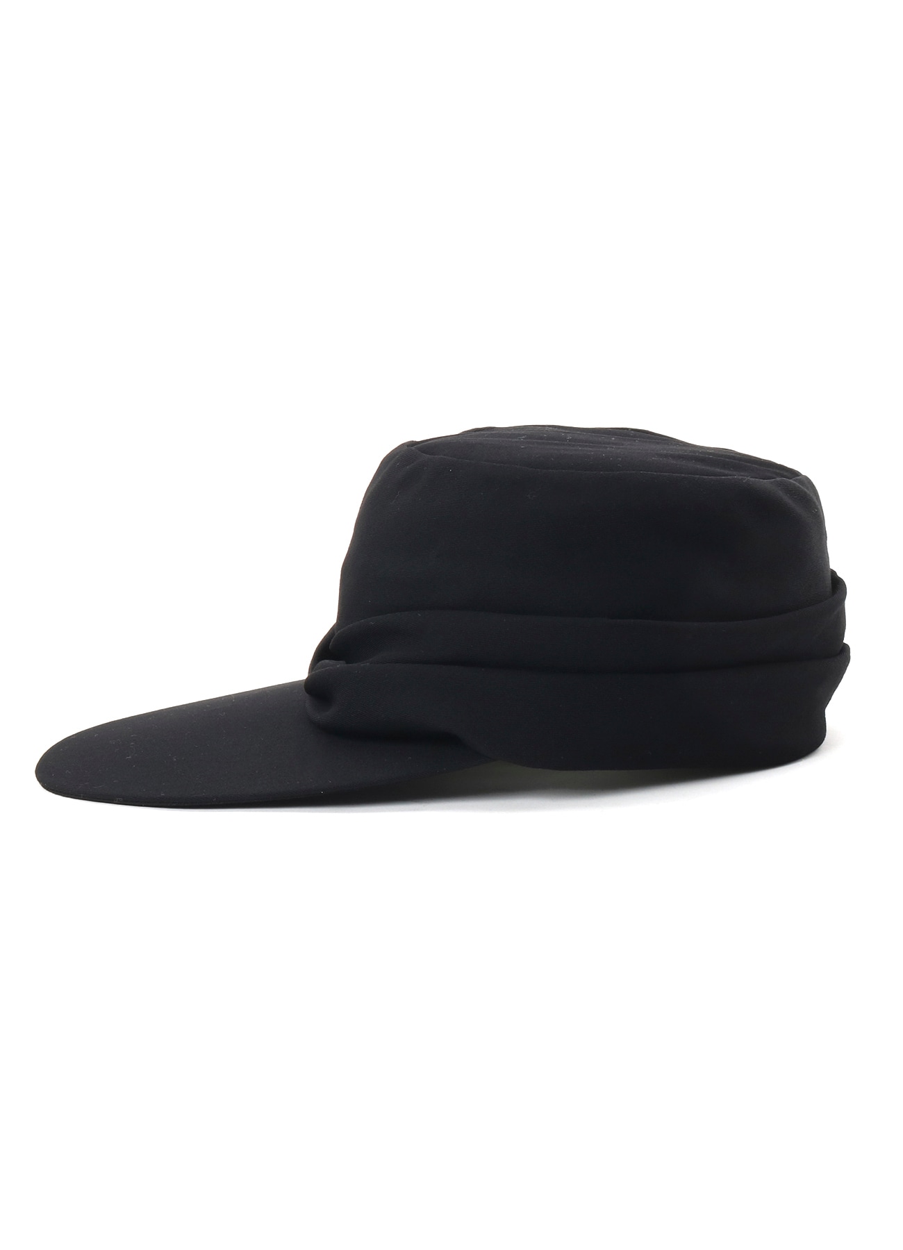 GABARDINE DRAPED CAP