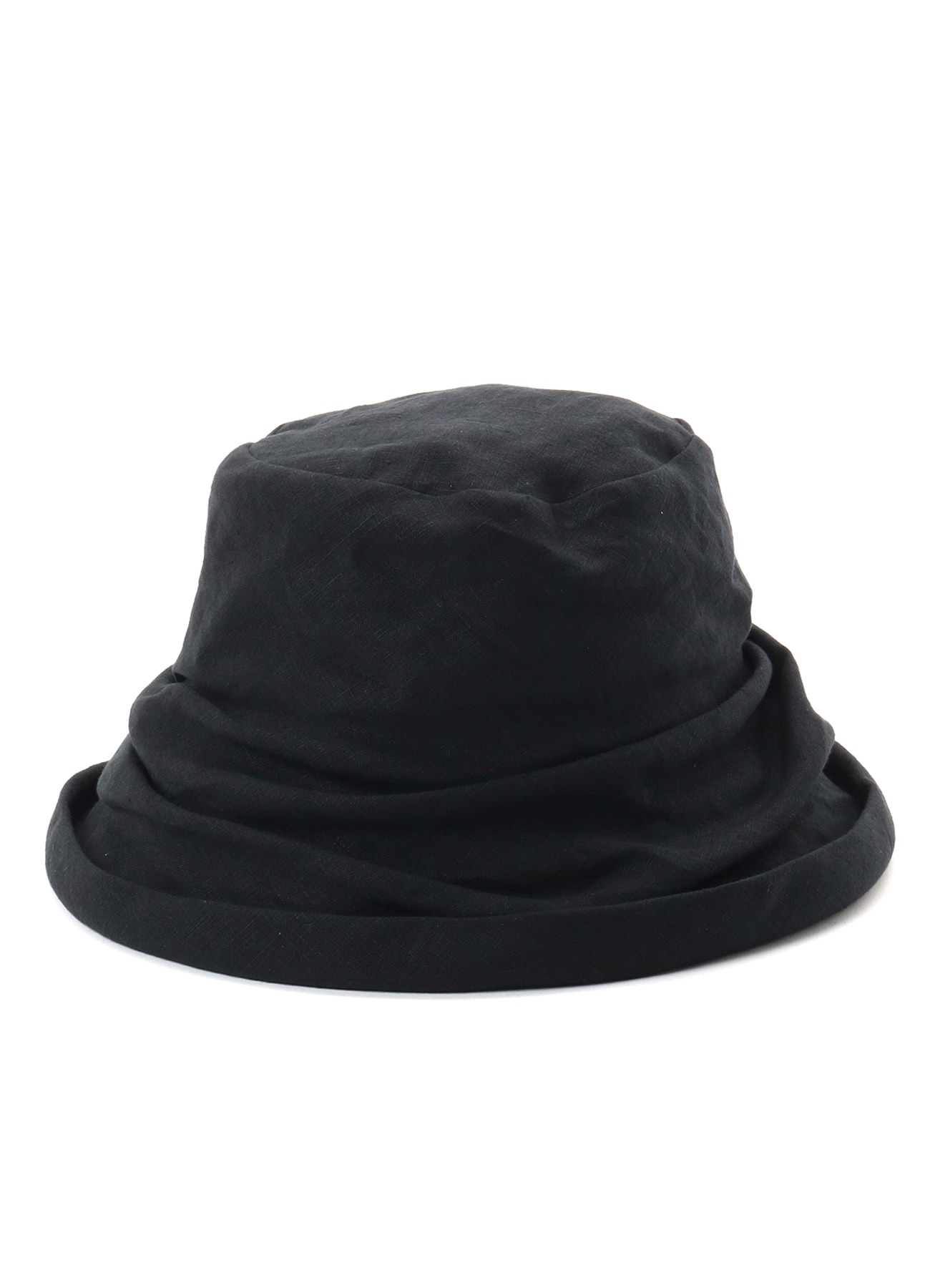 LINEN DRAPED BUCKET HAT