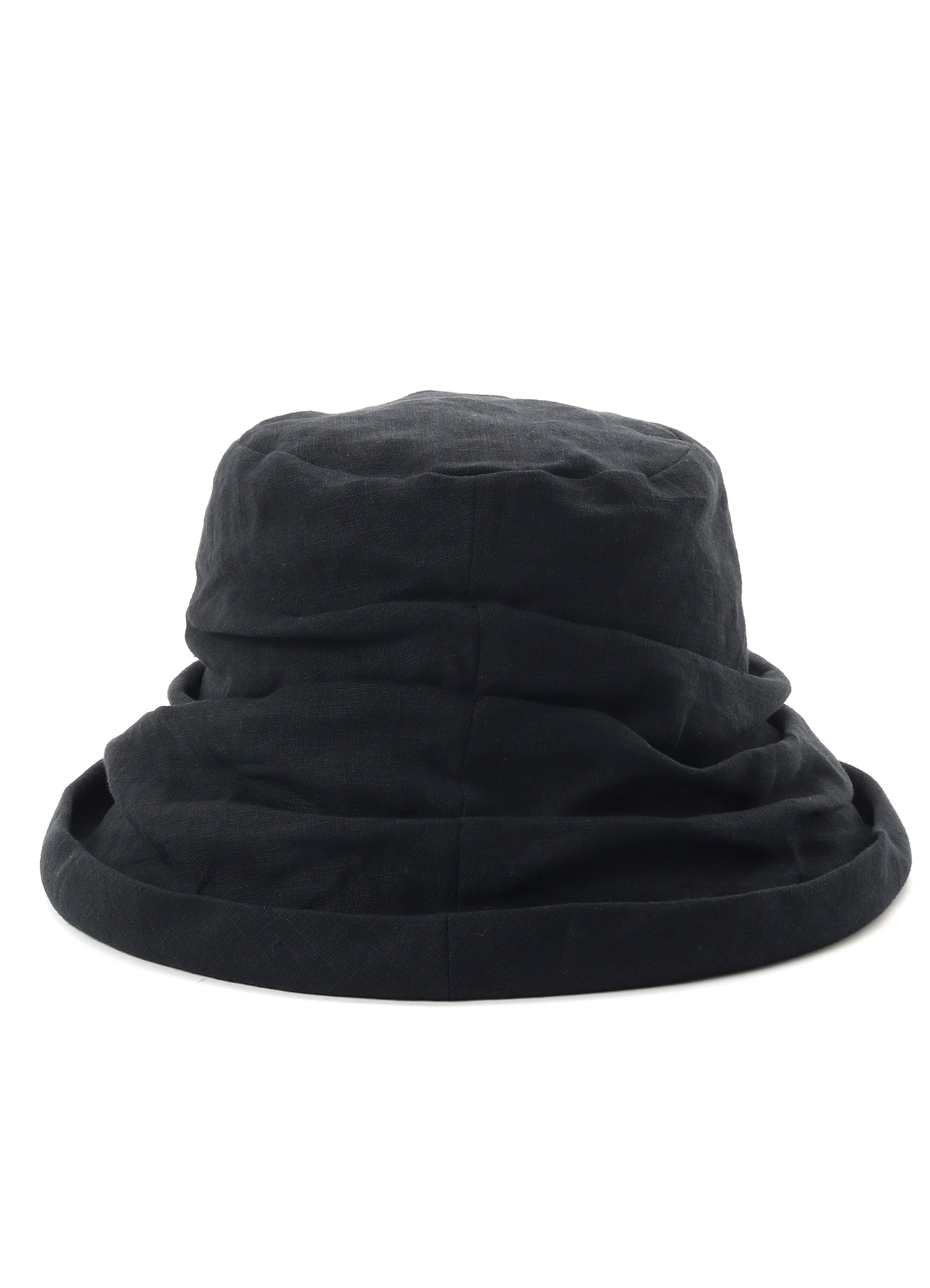 LINEN DRAPED BUCKET HAT