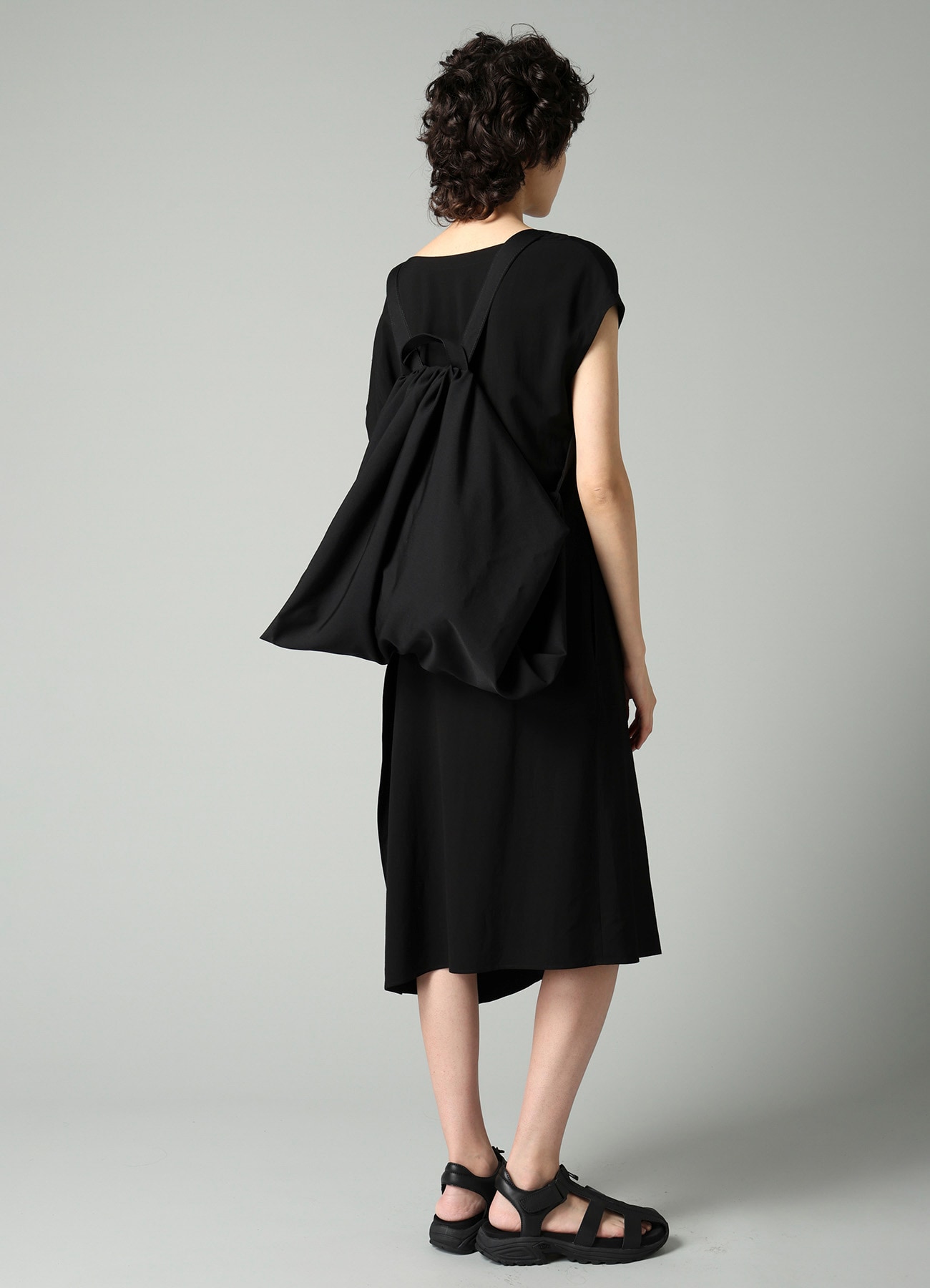 GABARDINE DRAPED BACKPACK