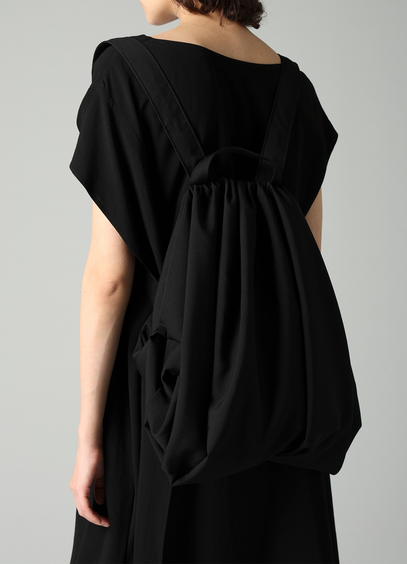 GABARDINE DRAPED BACKPACK