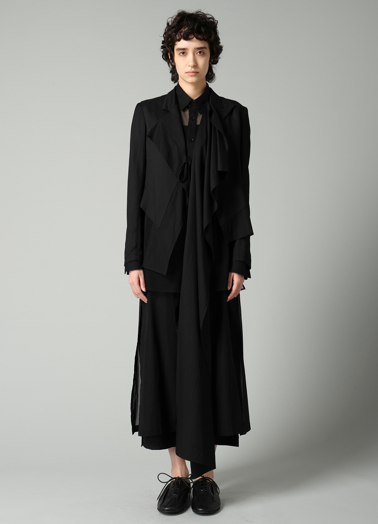 VISCOSE TWILL F COMBINATION SHORT JACKET