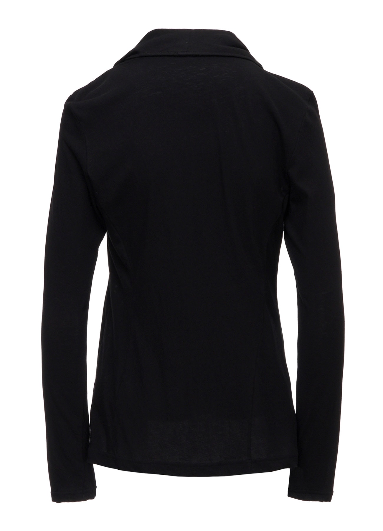 COTTON SINGLE JERSEY DRAPED JACKET