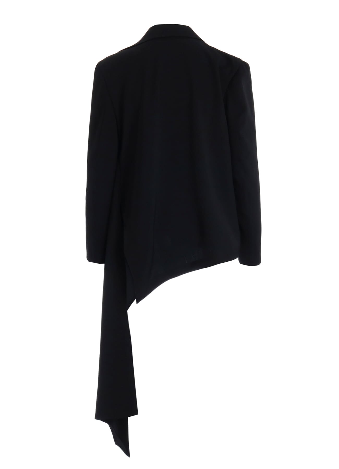 WOOL GABARDINE DRAPED JACKET