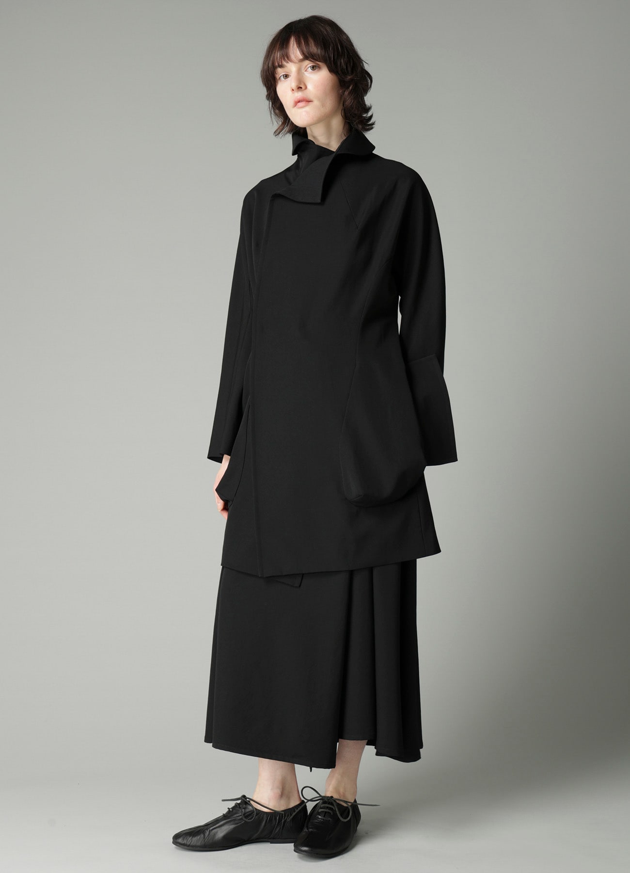 GABARDINE ROUND C JACKET