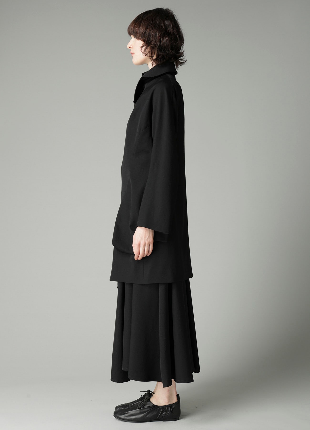 GABARDINE ROUND C JACKET