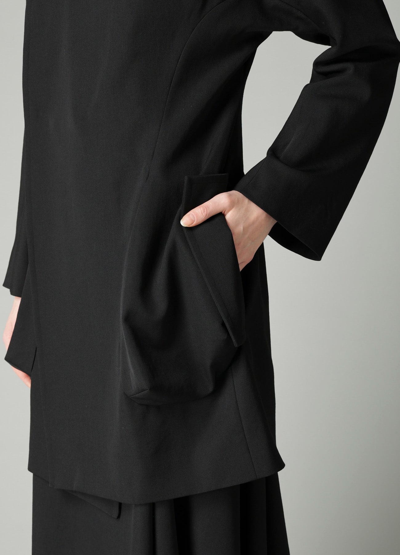 GABARDINE ROUND C JACKET