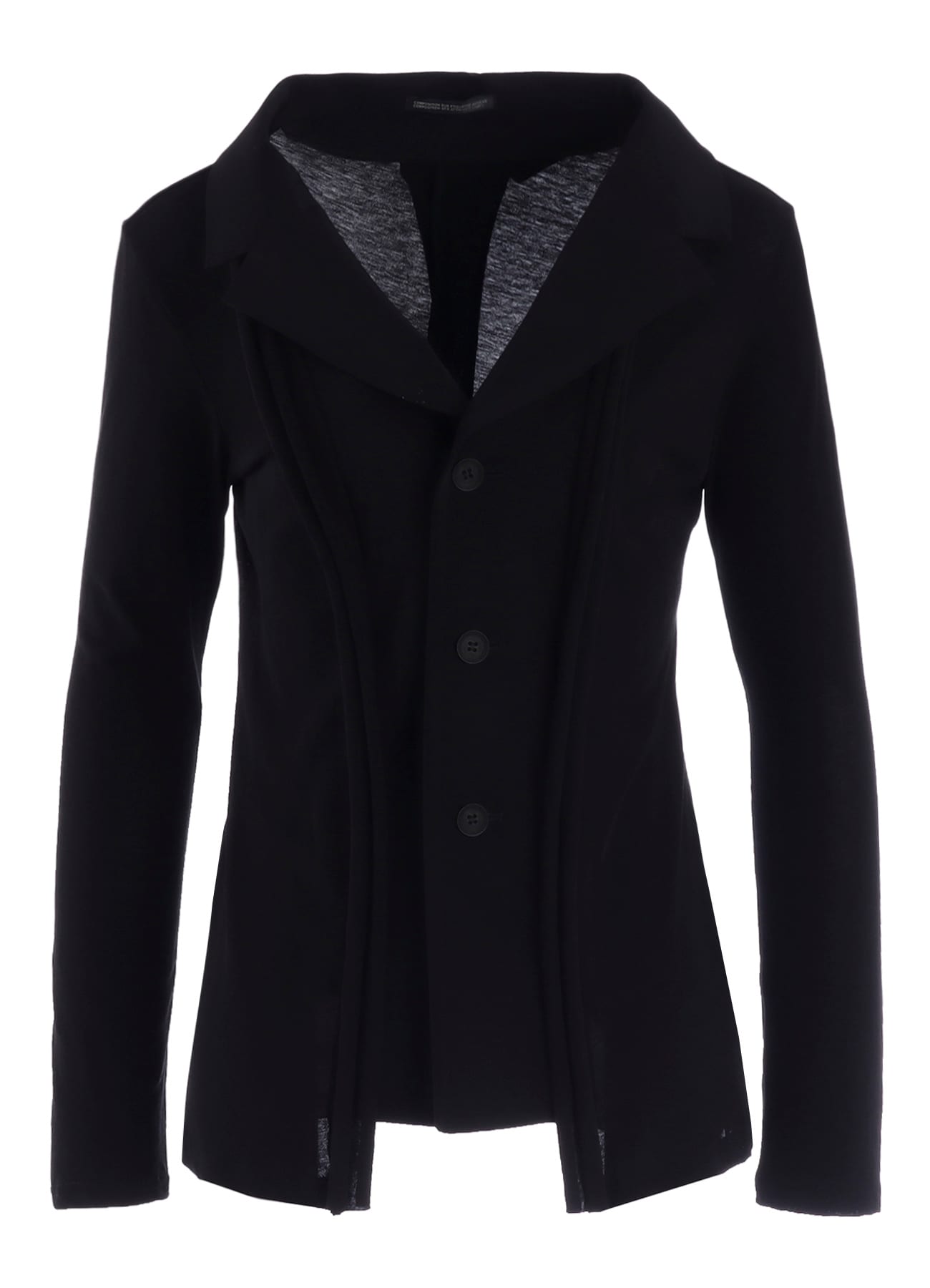 COTTON SINGLE JERSEY COMBINATION JACKET