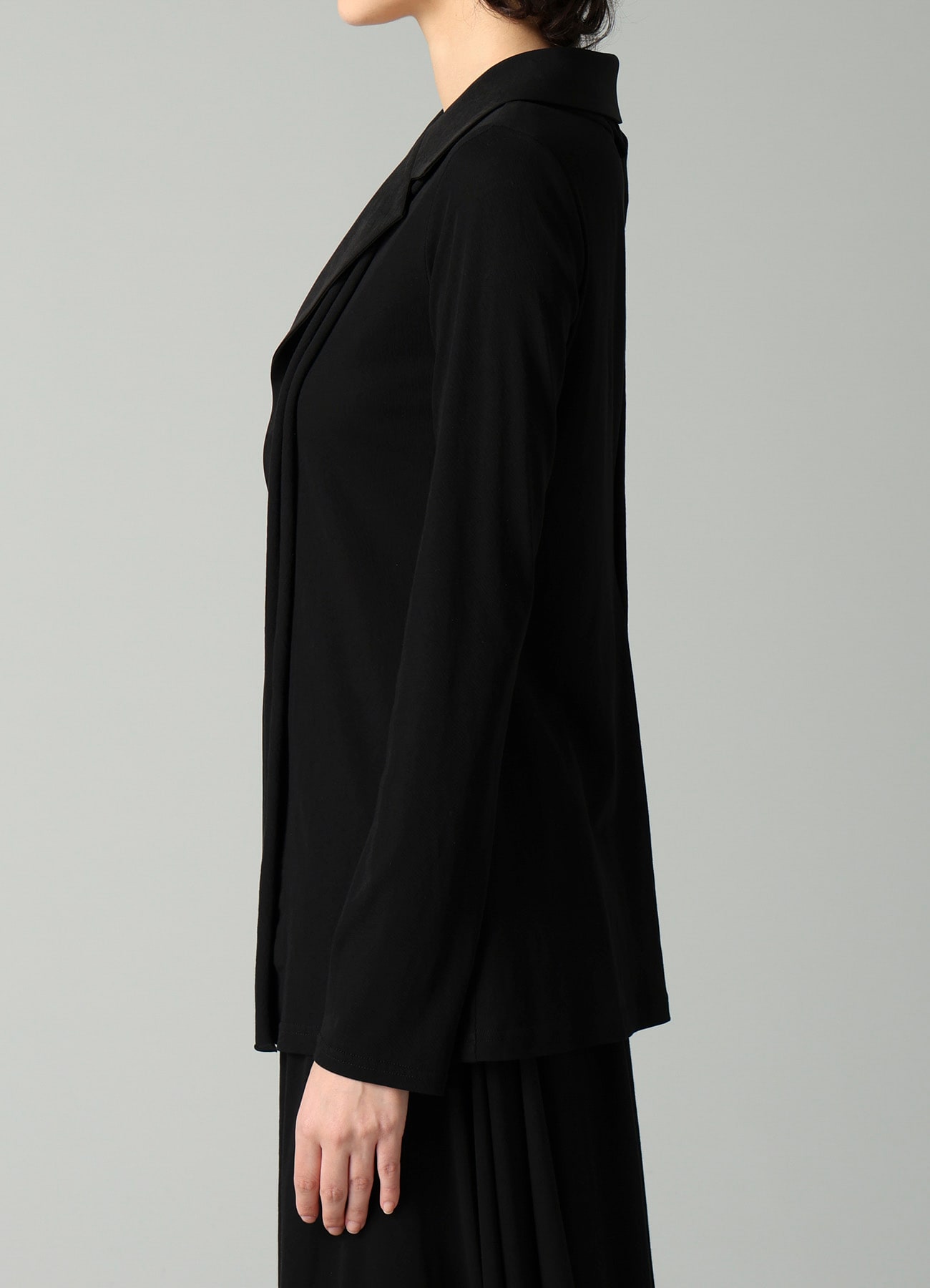 COTTON SINGLE JERSEY COMBINATION JACKET