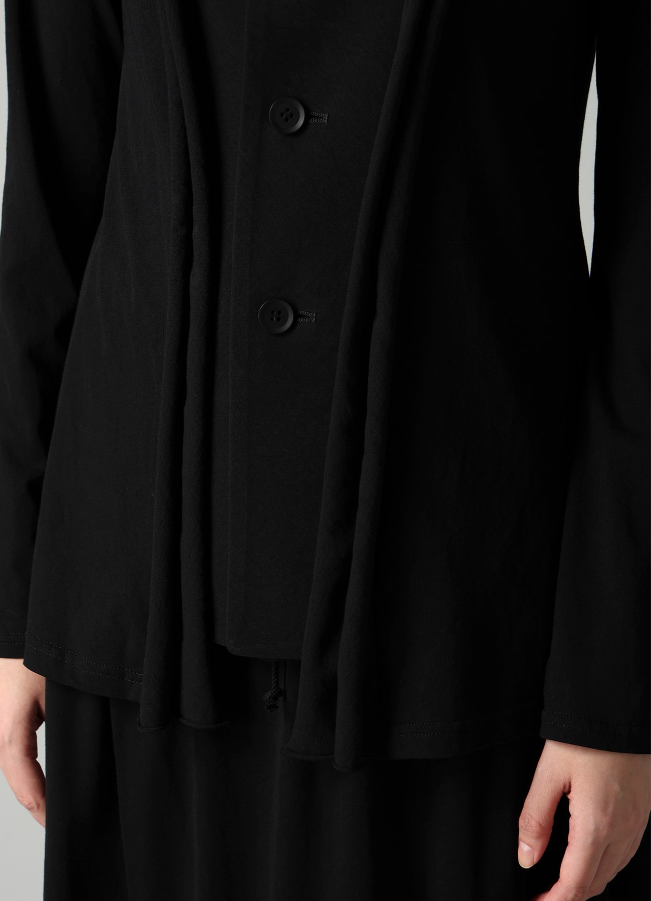 COTTON SINGLE JERSEY COMBINATION JACKET