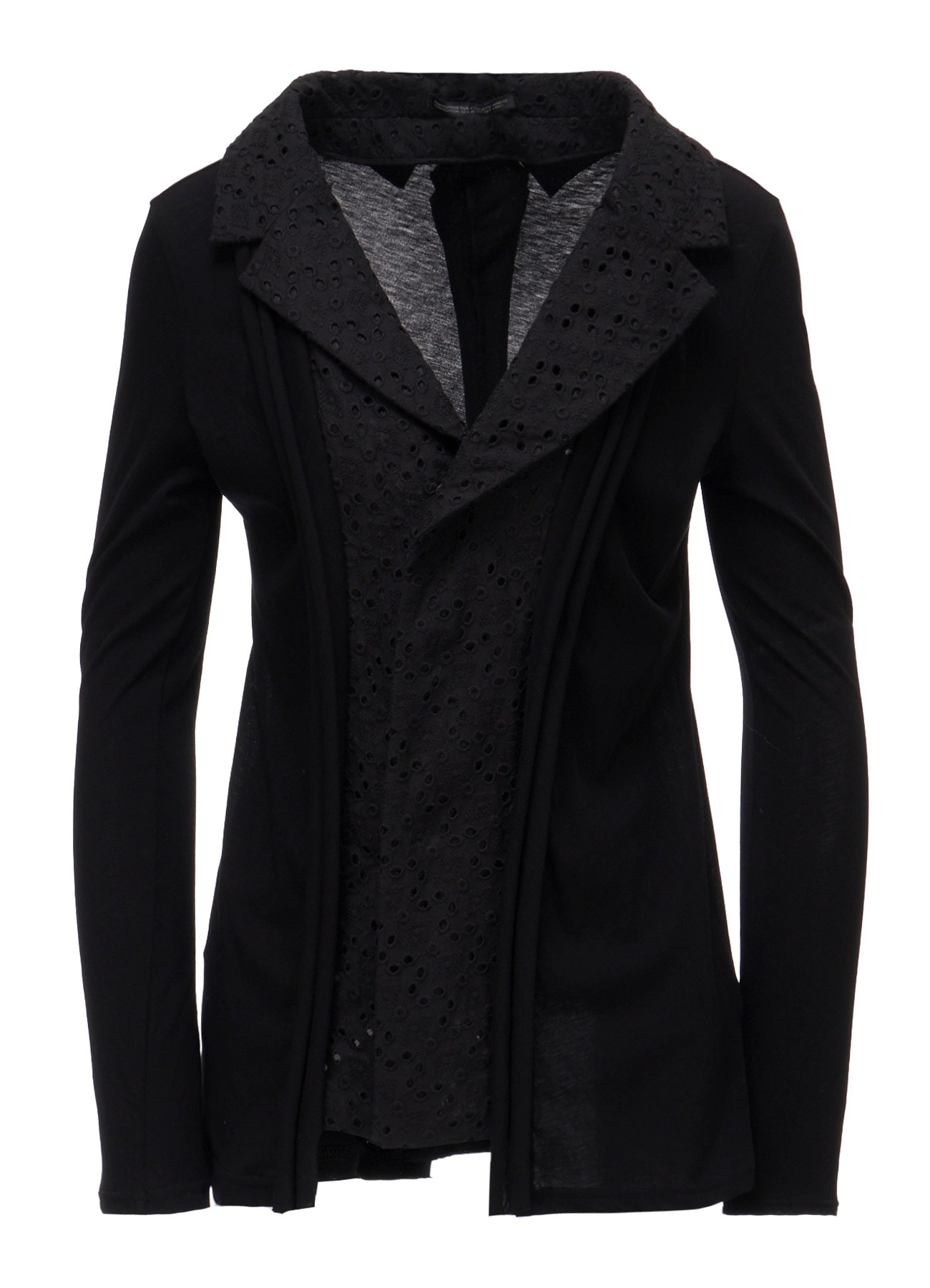 COTTON SINGLE JERSEY COMBINATION JACKET