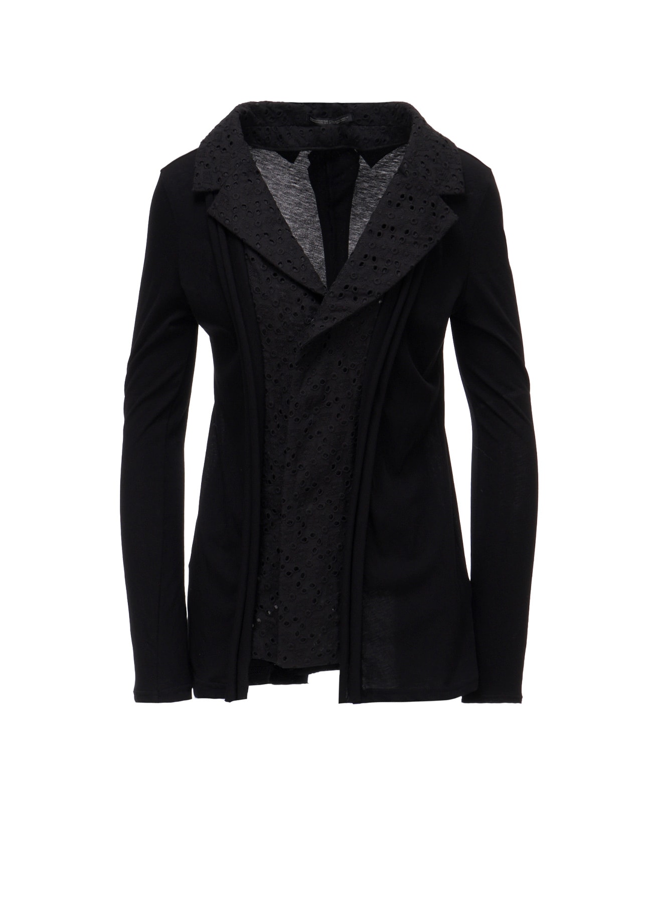 COTTON SINGLE JERSEY COMBINATION JACKET