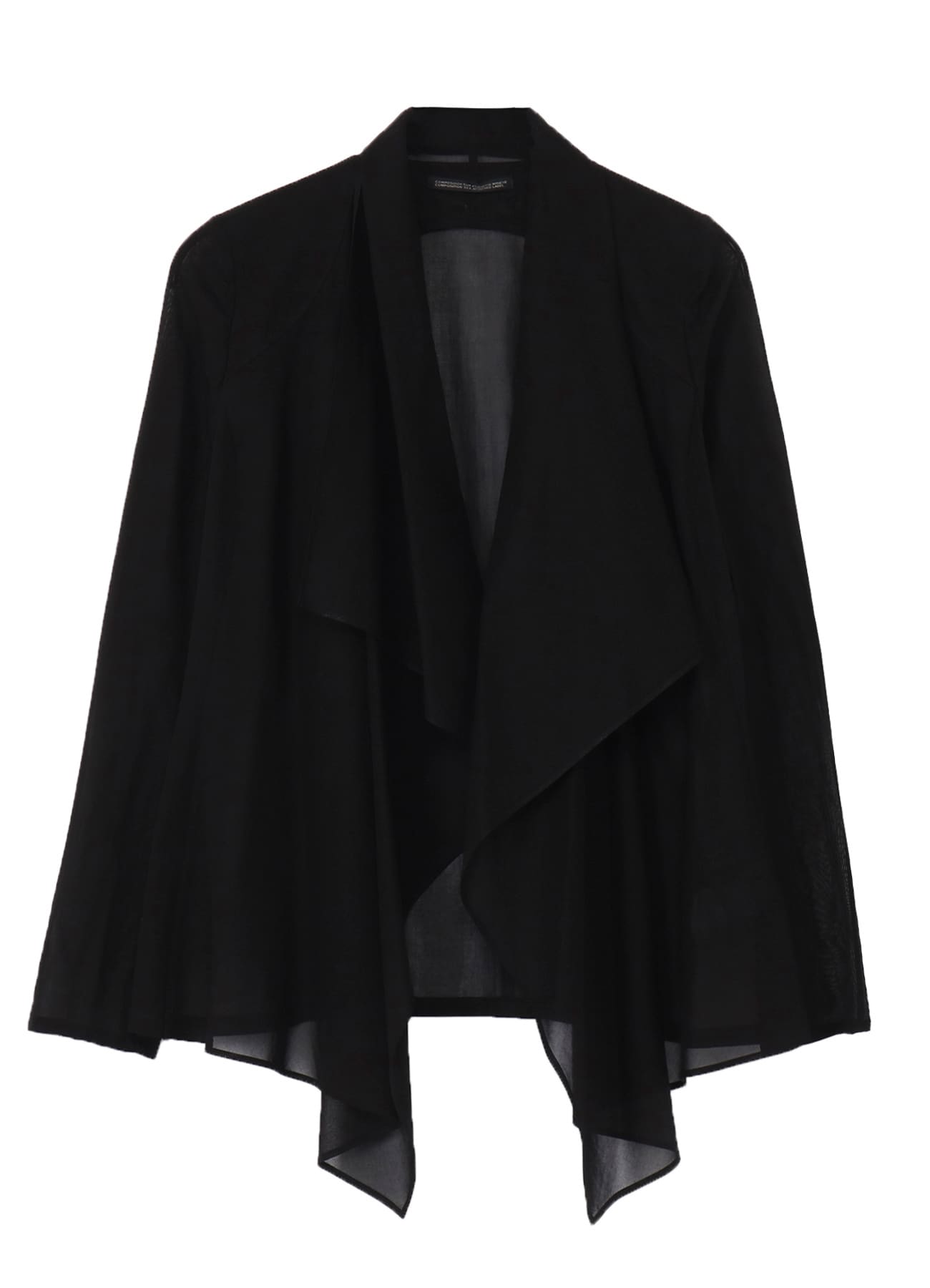VOILE FRONT DRAPED DETAIL JACKET