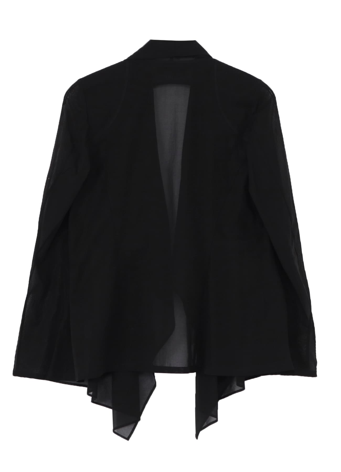 VOILE FRONT DRAPED DETAIL JACKET