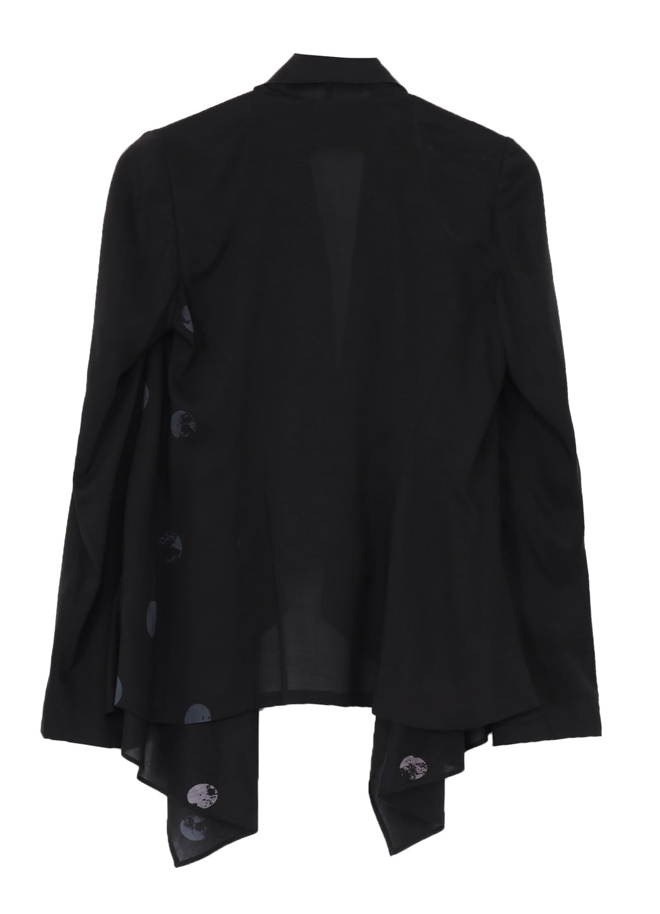 DAMAGED DOT S FRONT DRAPED DETAIL JACKET