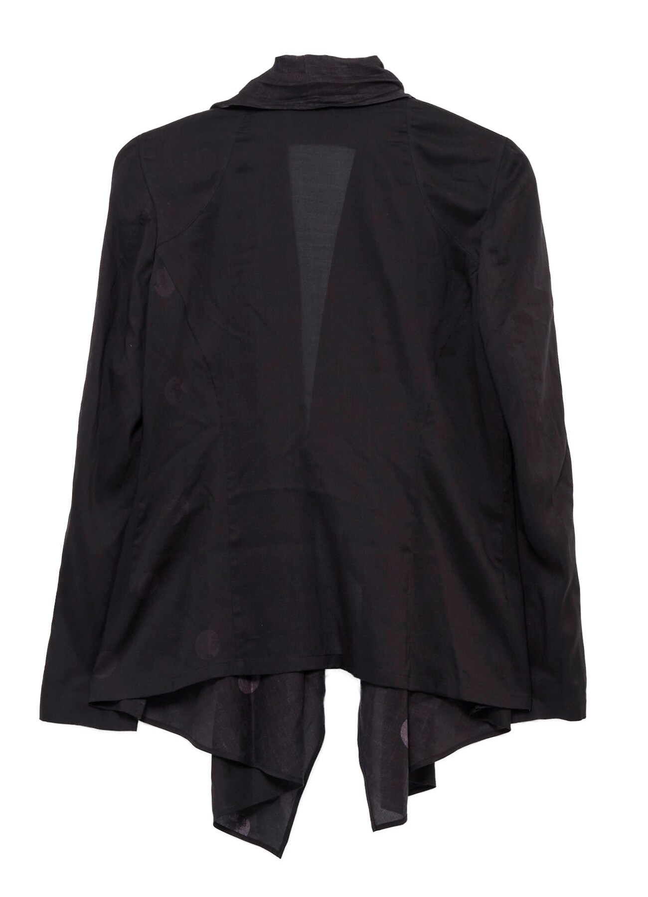 DAMAGED DOT S FRONT DRAPED DETAIL JACKET