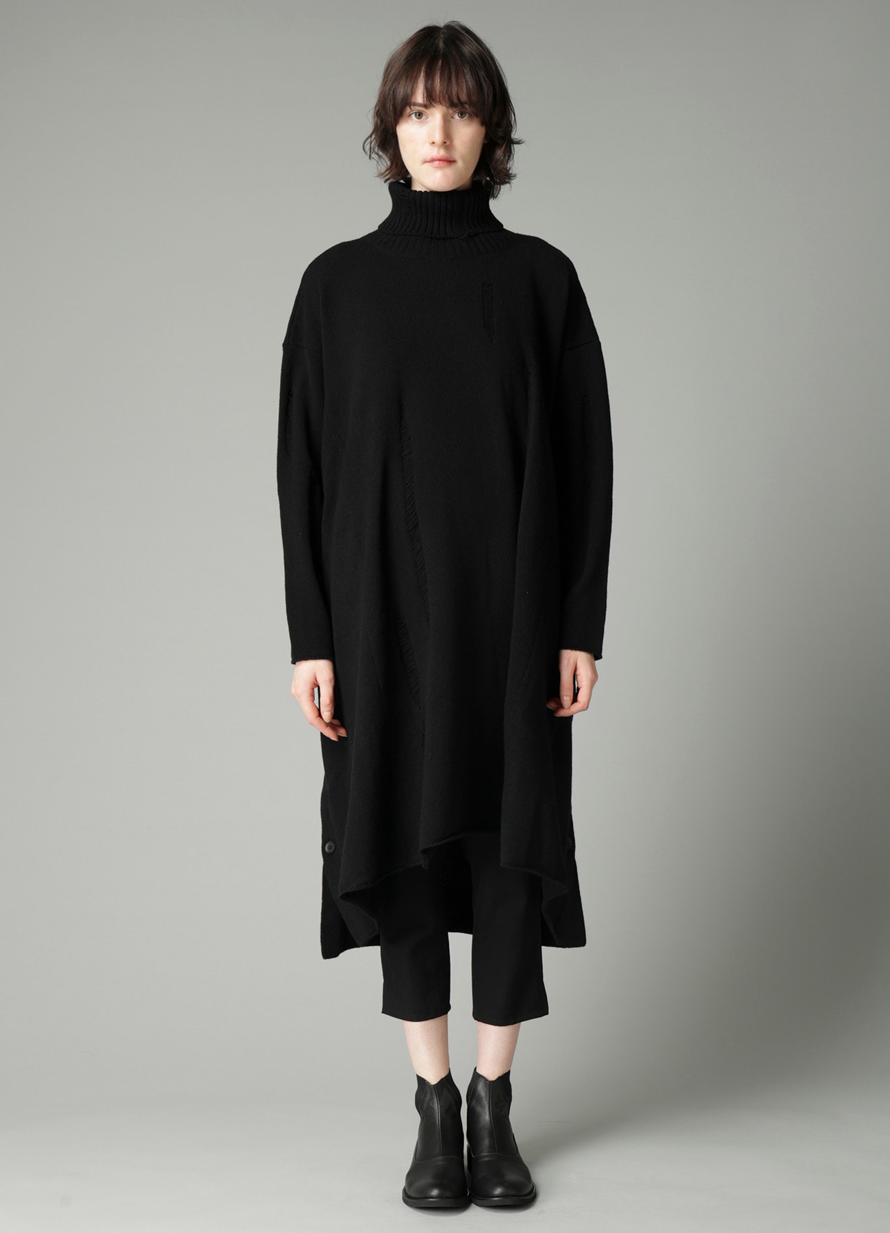 India DAMAGED HIGH NECK DRESS