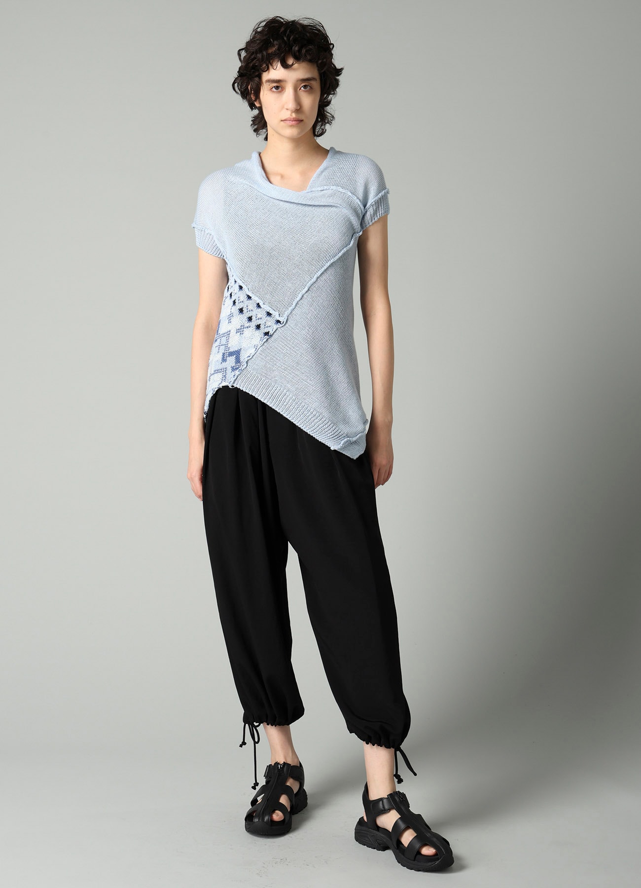 COLOR COMBI JQ PANELED PULLOVER A