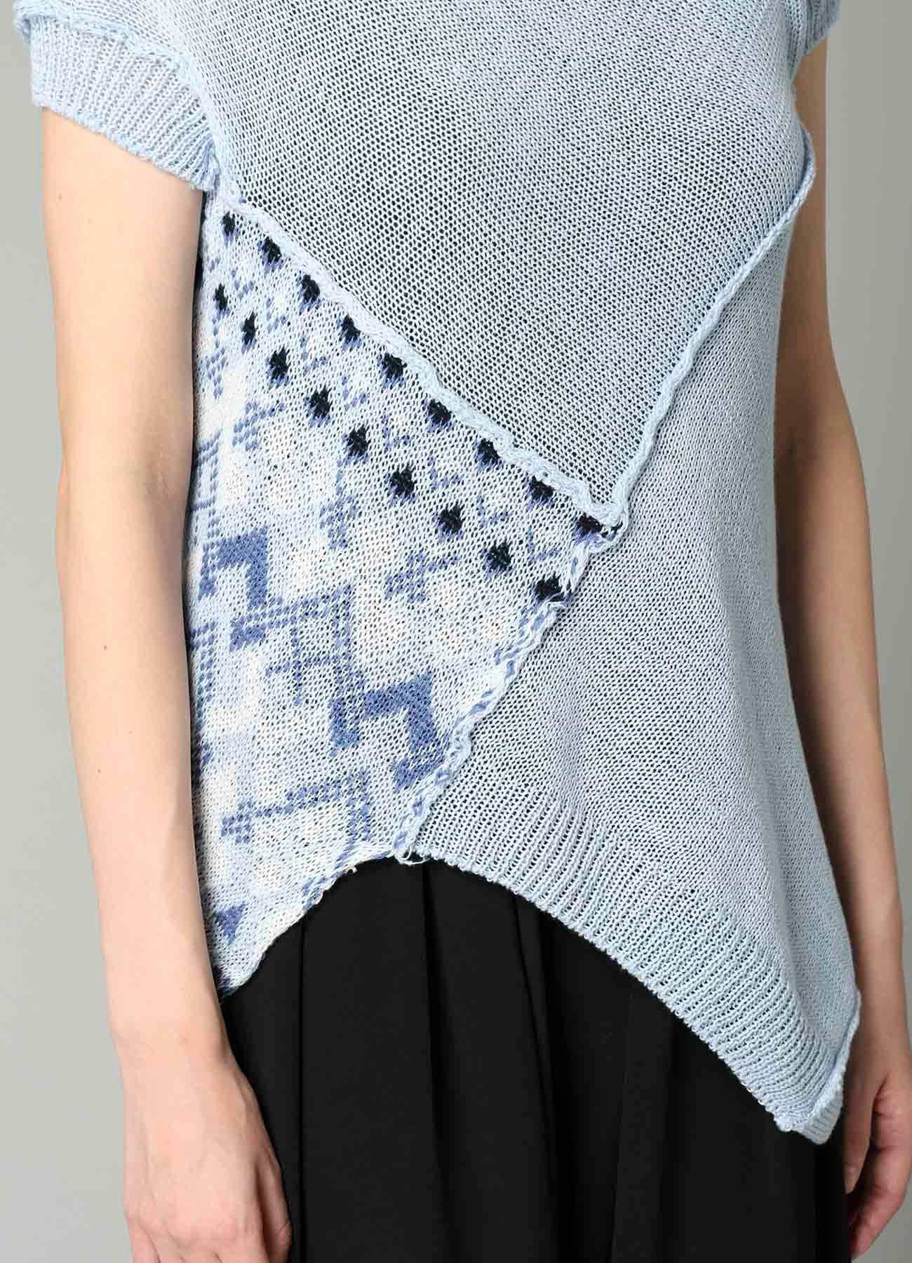 COLOR COMBI JQ PANELED PULLOVER A