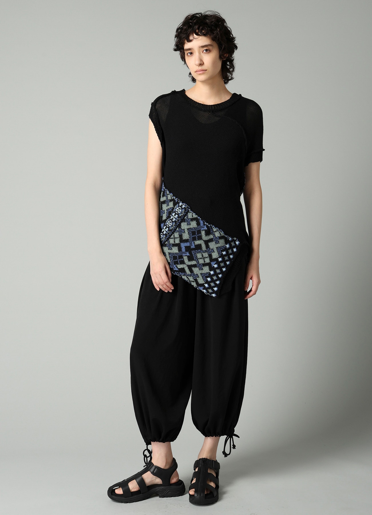 COLOR COMBI JQ PANELED PULLOVER B