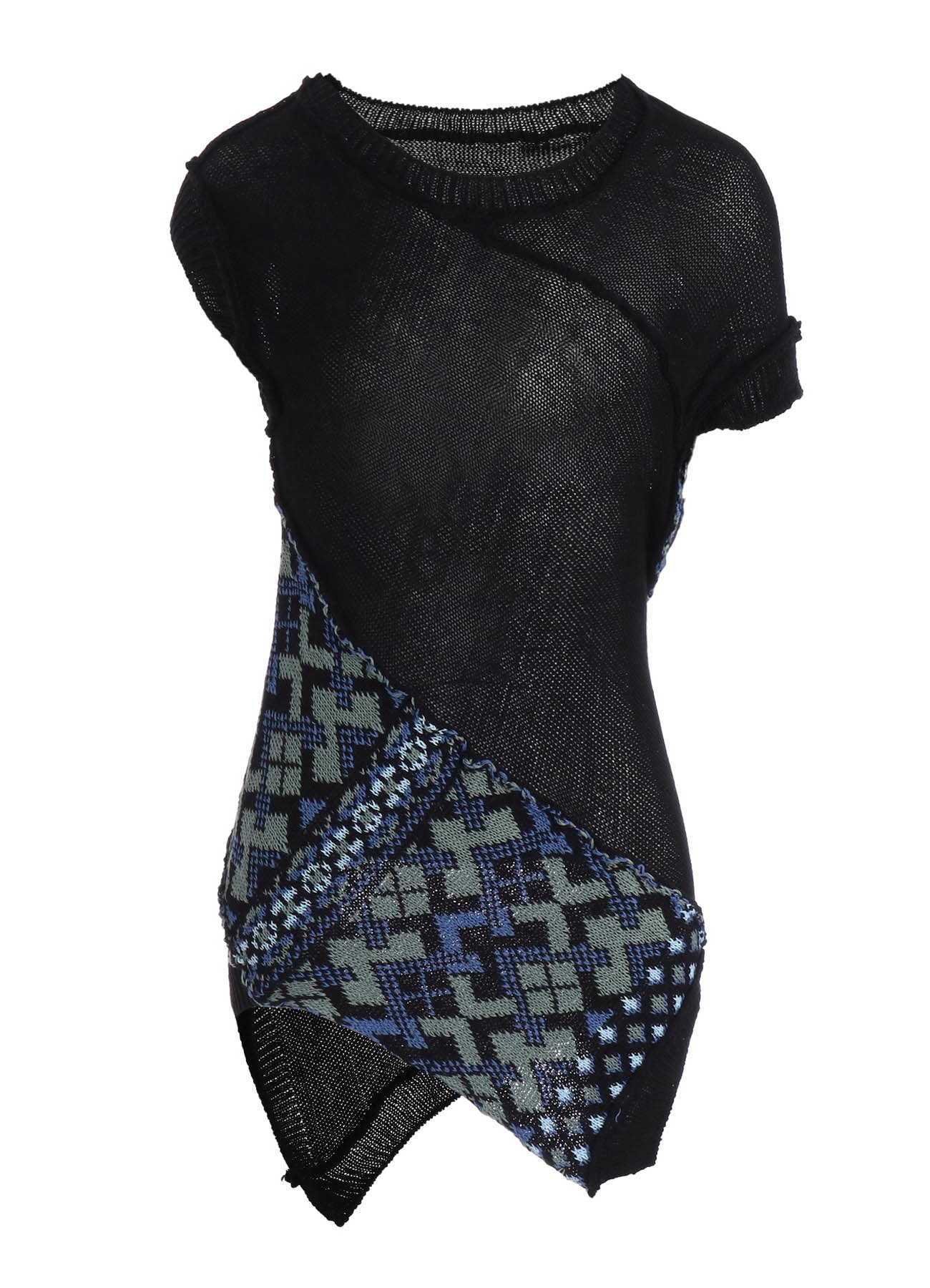 COLOR COMBI JQ PANELED PULLOVER B