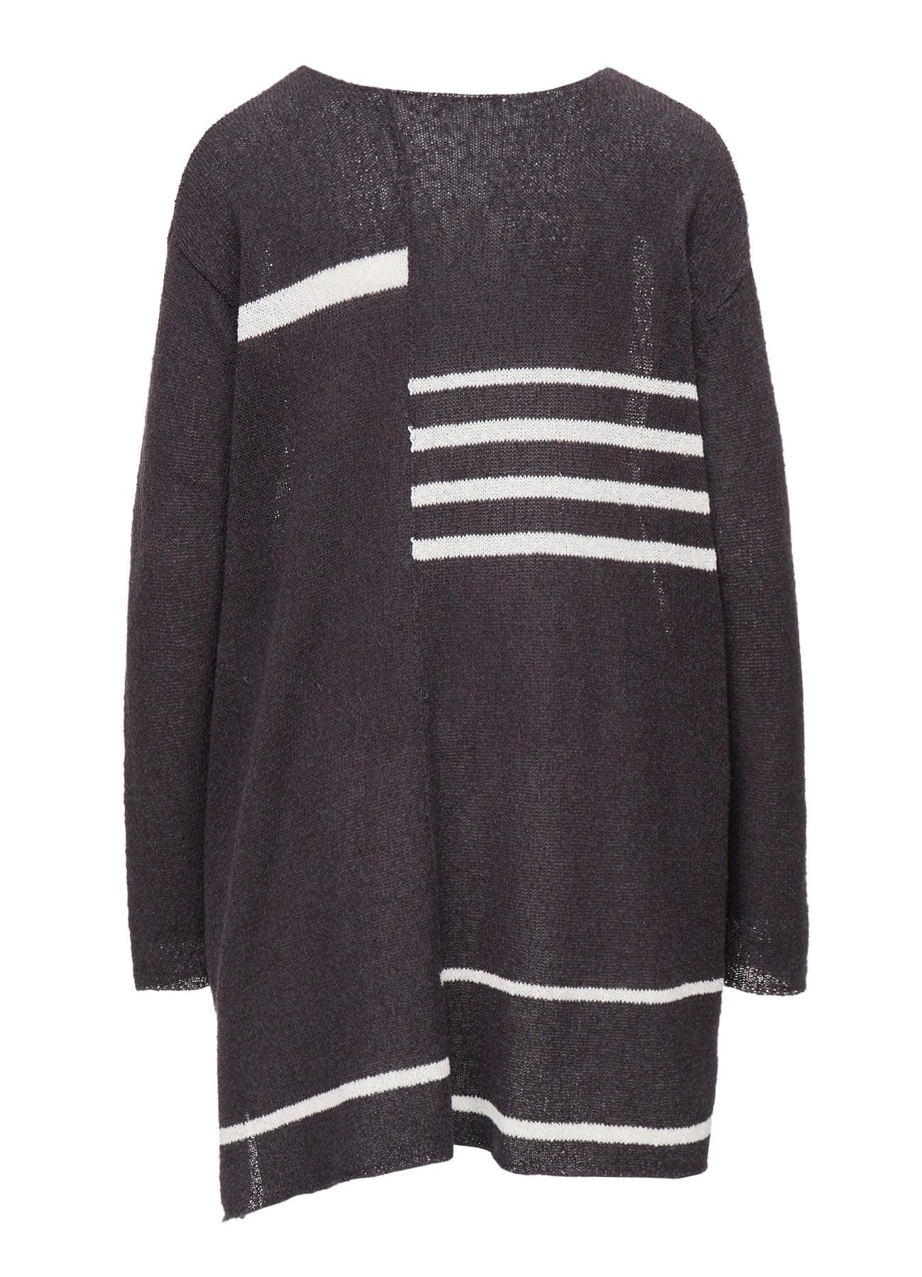 PLATING STRIPE PATTERN ST PATTERN PULLOVER
