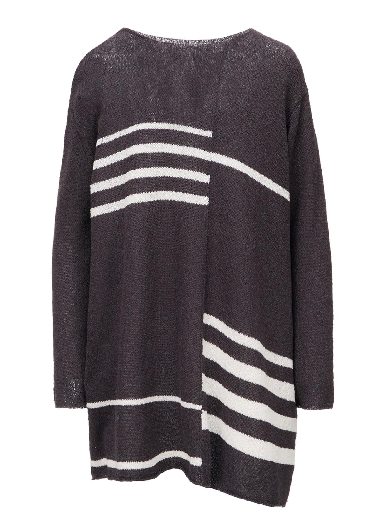 PLATING STRIPE PATTERN ST PATTERN PULLOVER