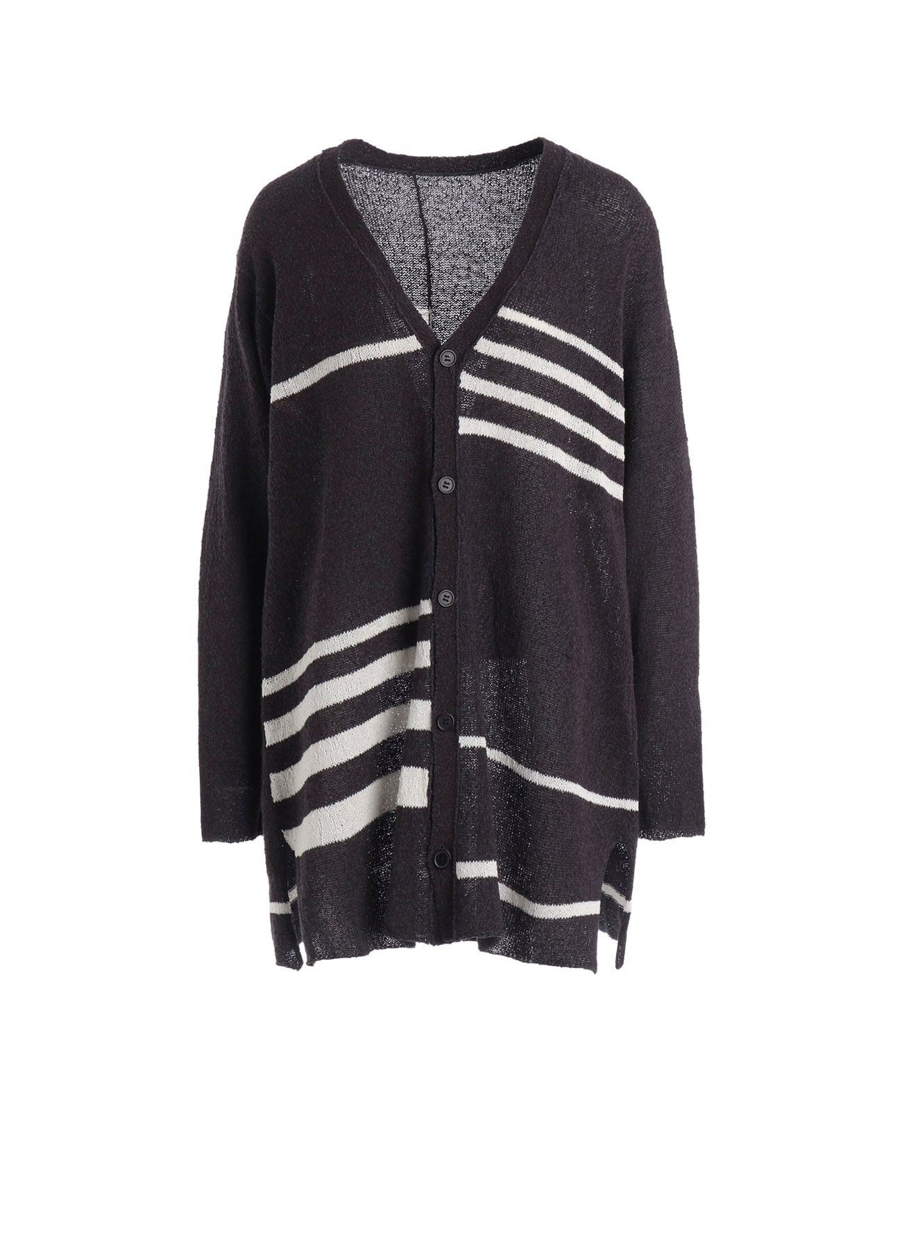 PLATING STRIPE PATTERN ST PATTERN CARDIGAN