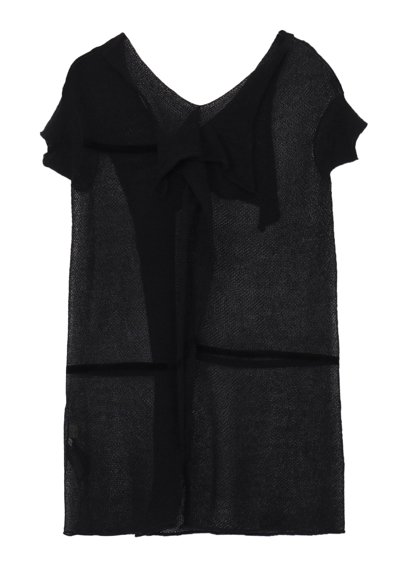 TUCK STITCH DRAPED PULLOVER