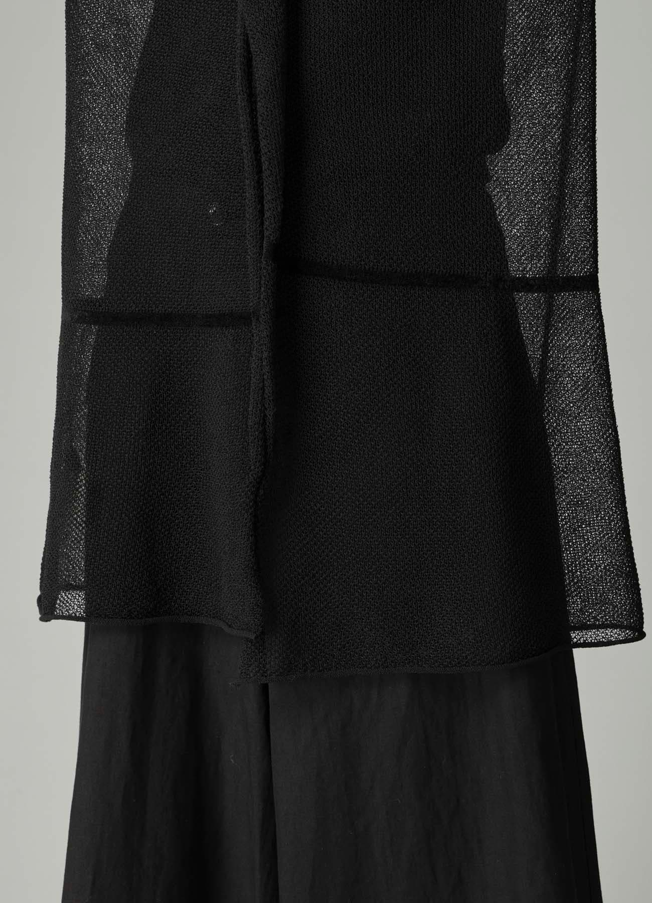 TUCK STITCH DRAPED PULLOVER