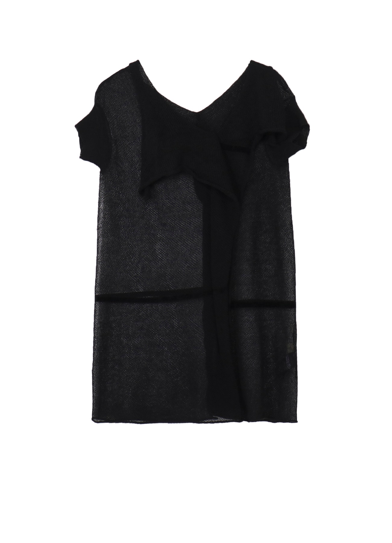 TUCK STITCH DRAPED PULLOVER