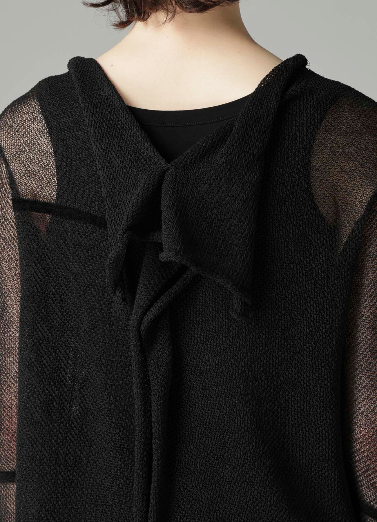 TUCK STITCH DRAPED CARDIGAN