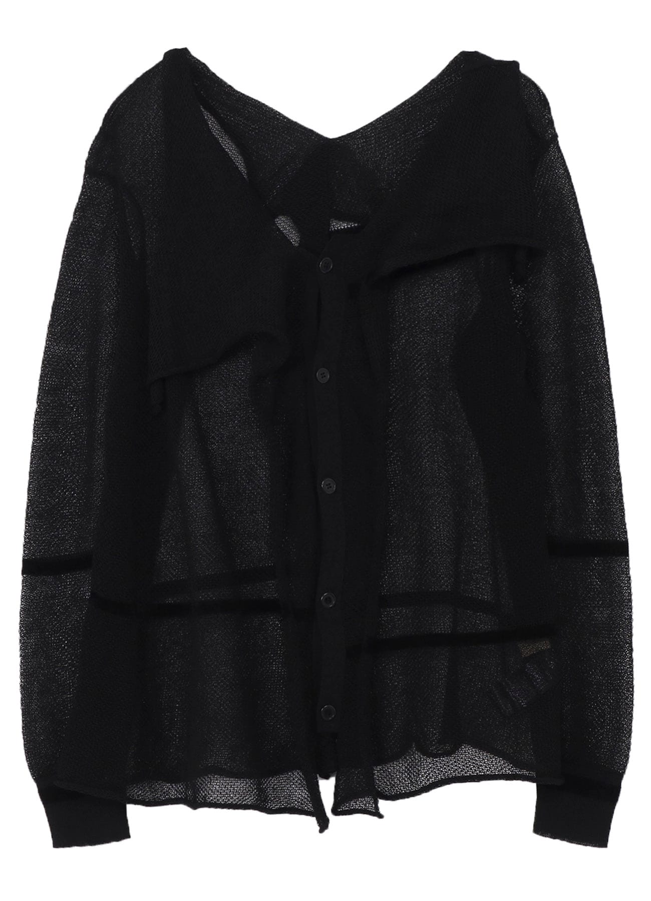 TUCK STITCH DRAPED CARDIGAN