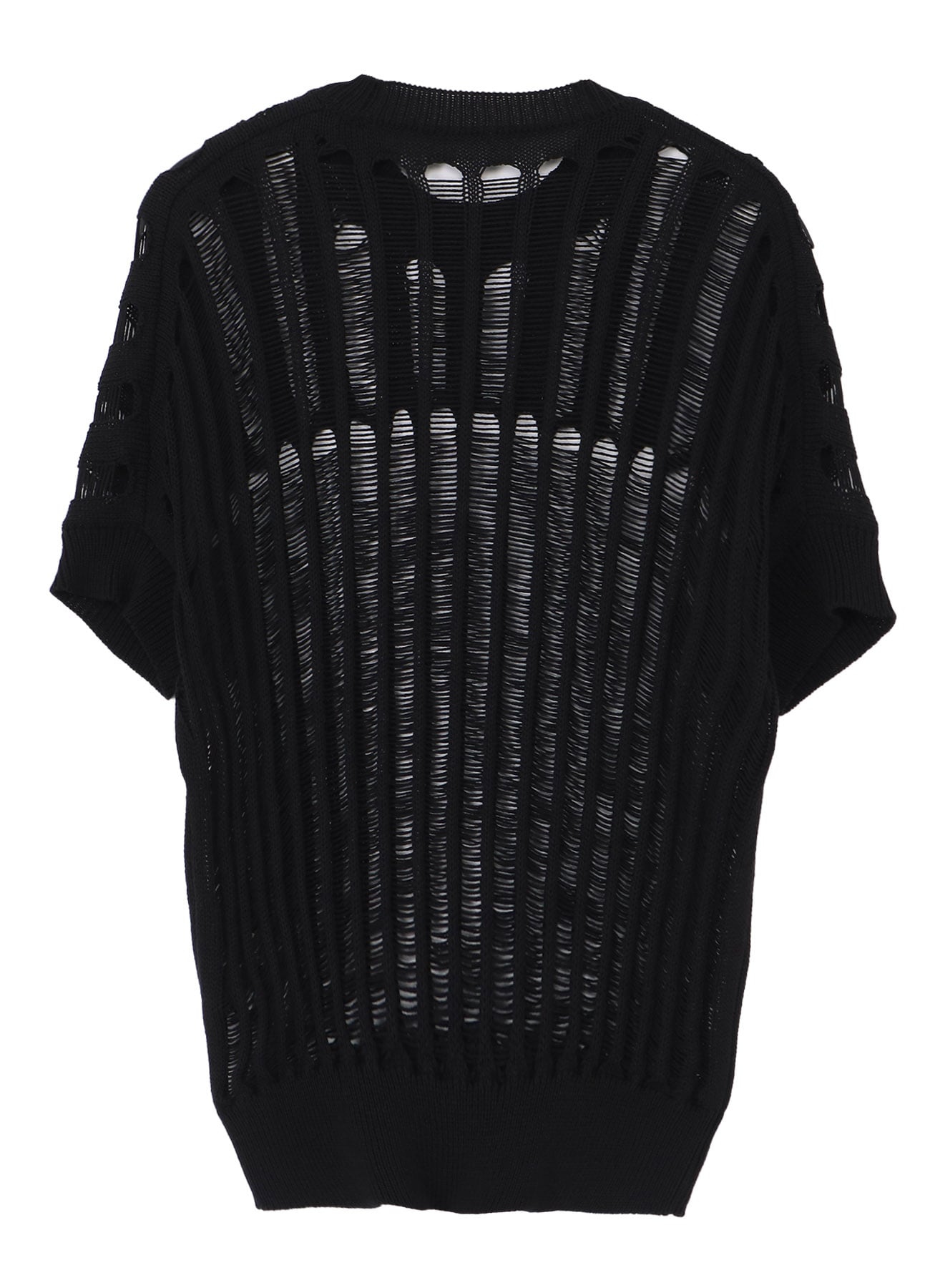 OFFSET PATTERN SHORT SLV PULLOVER