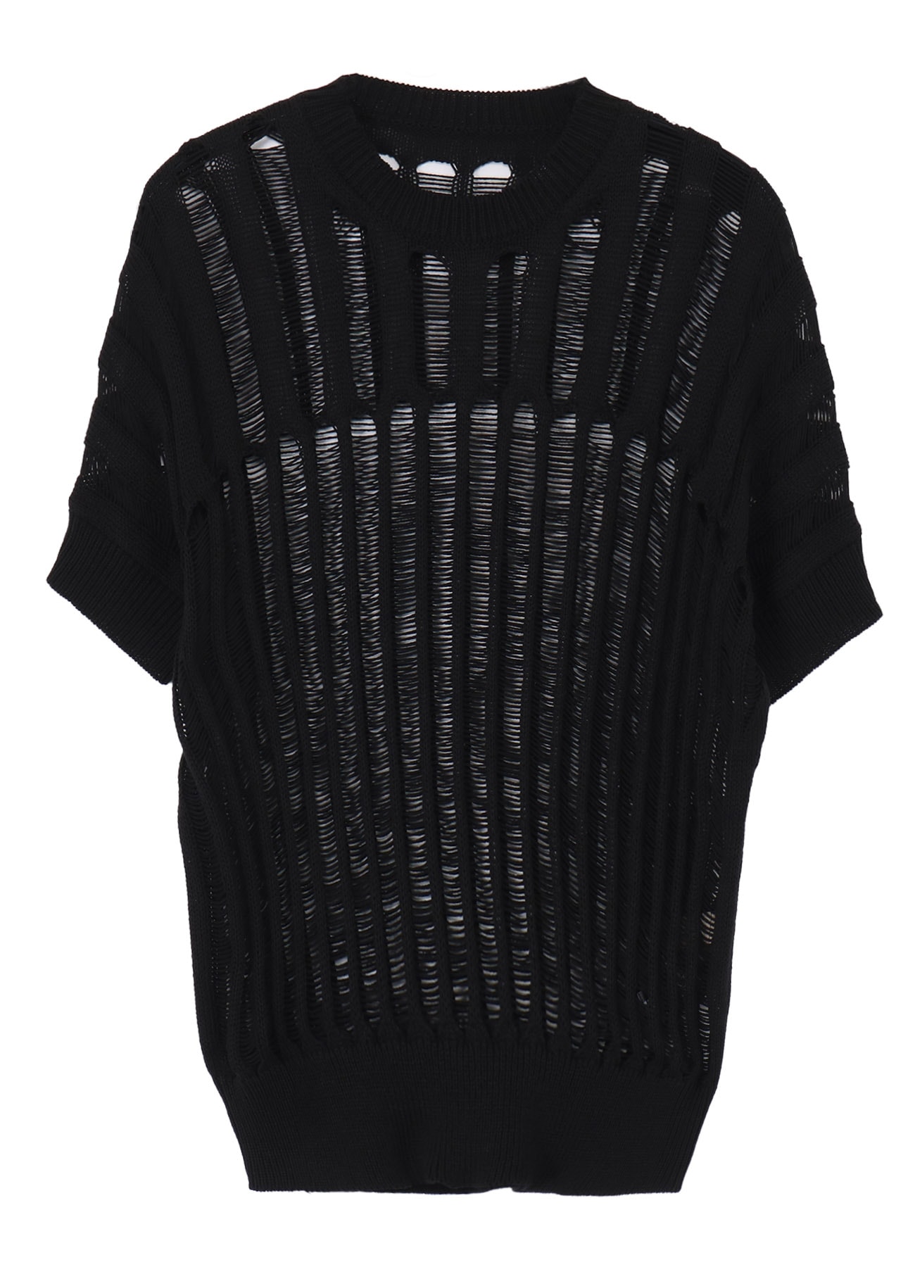 OFFSET PATTERN SHORT SLV PULLOVER