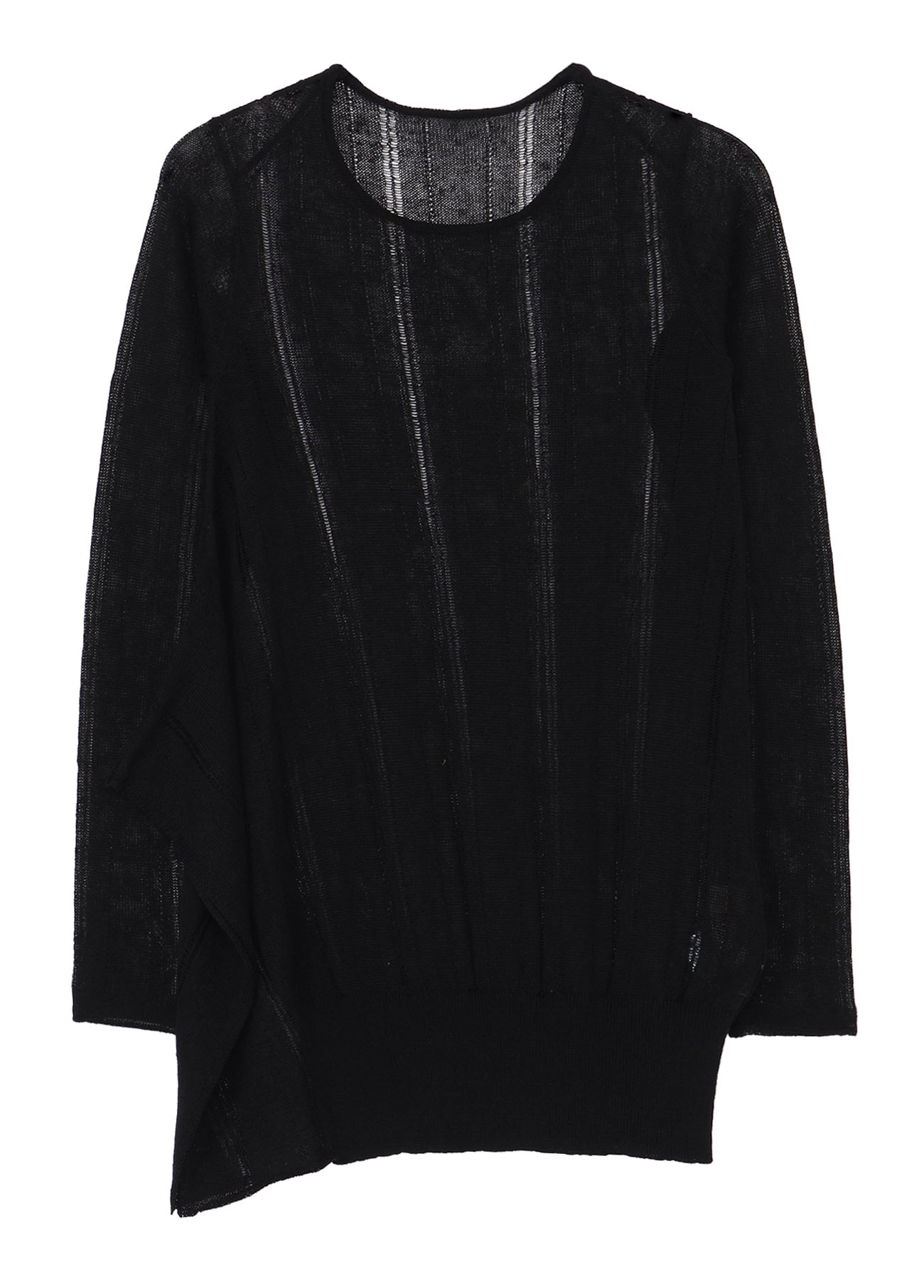 STRIPE PATTERN ASM KNIT PULLOVER