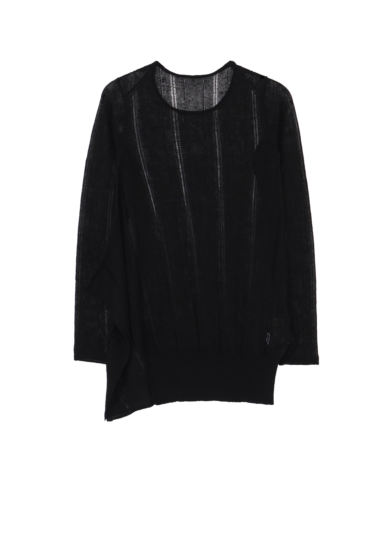 STRIPE PATTERN ASM KNIT PULLOVER