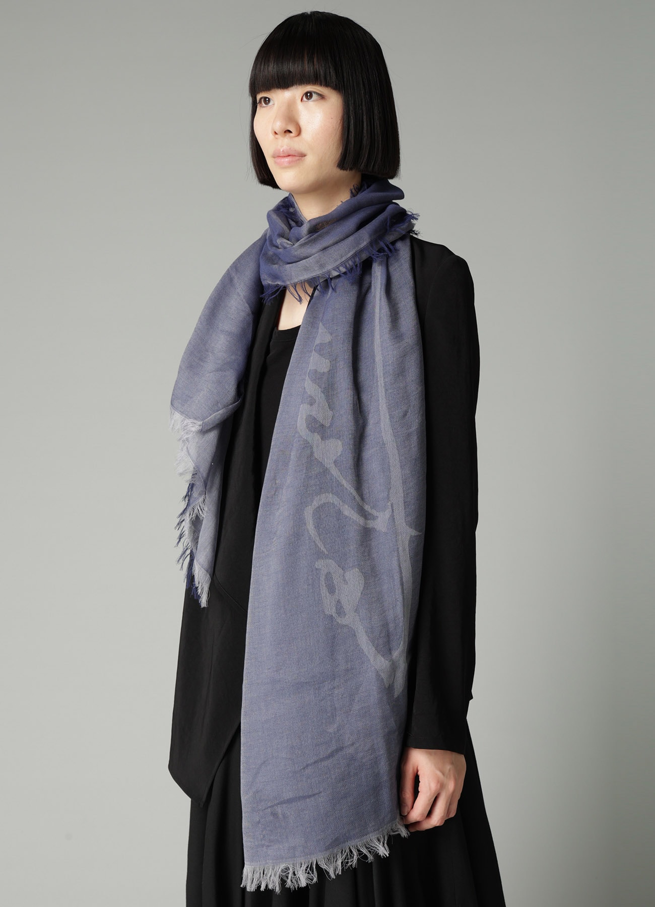 COTTON JACQUARD SIGNATURE STOLE