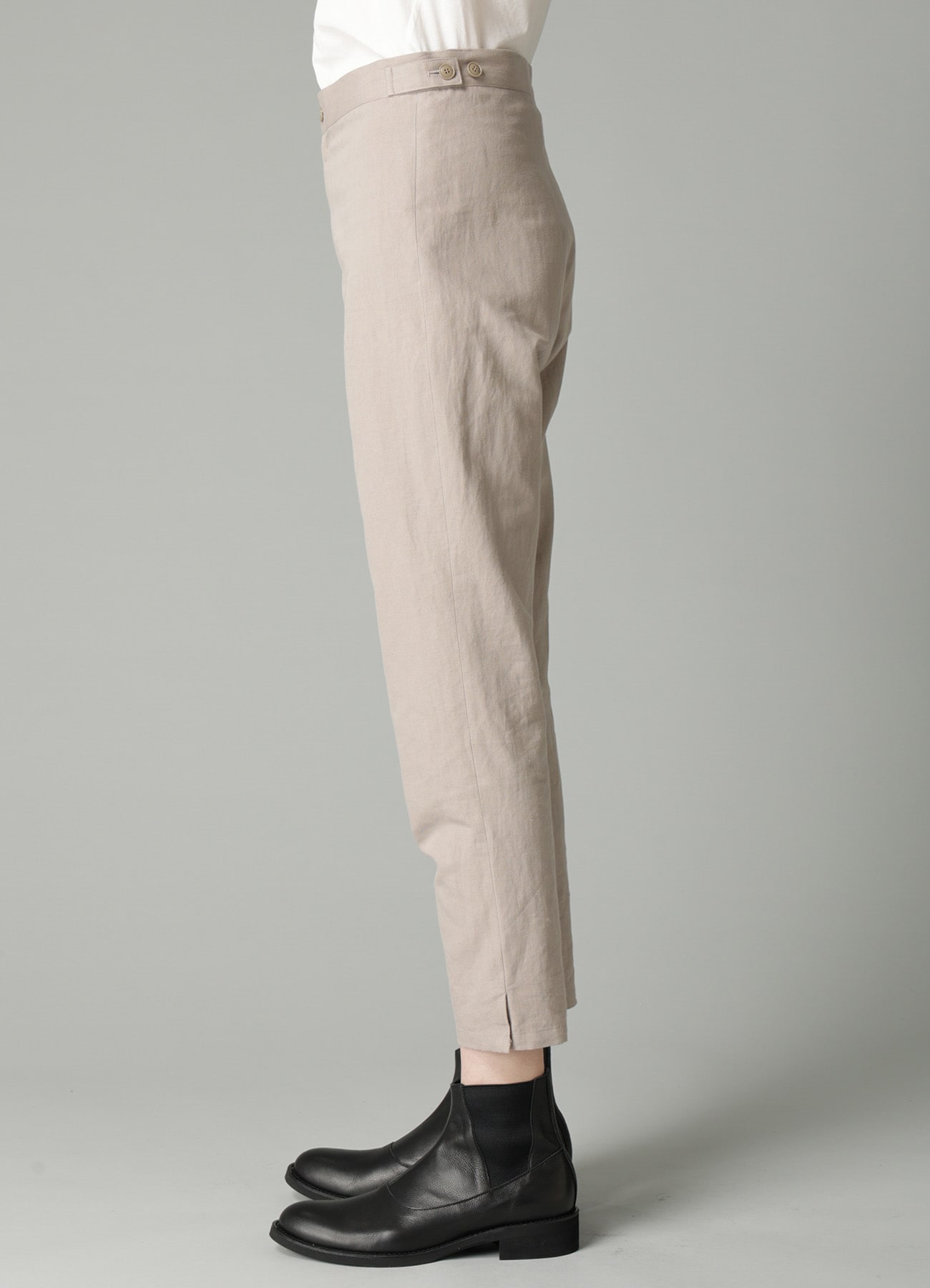 C/Li POPLIN STRAIGHT SLIM PANTS