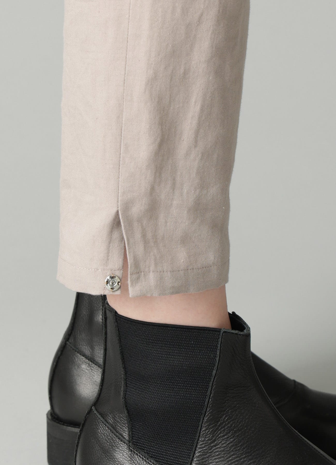 C/Li POPLIN STRAIGHT SLIM PANTS