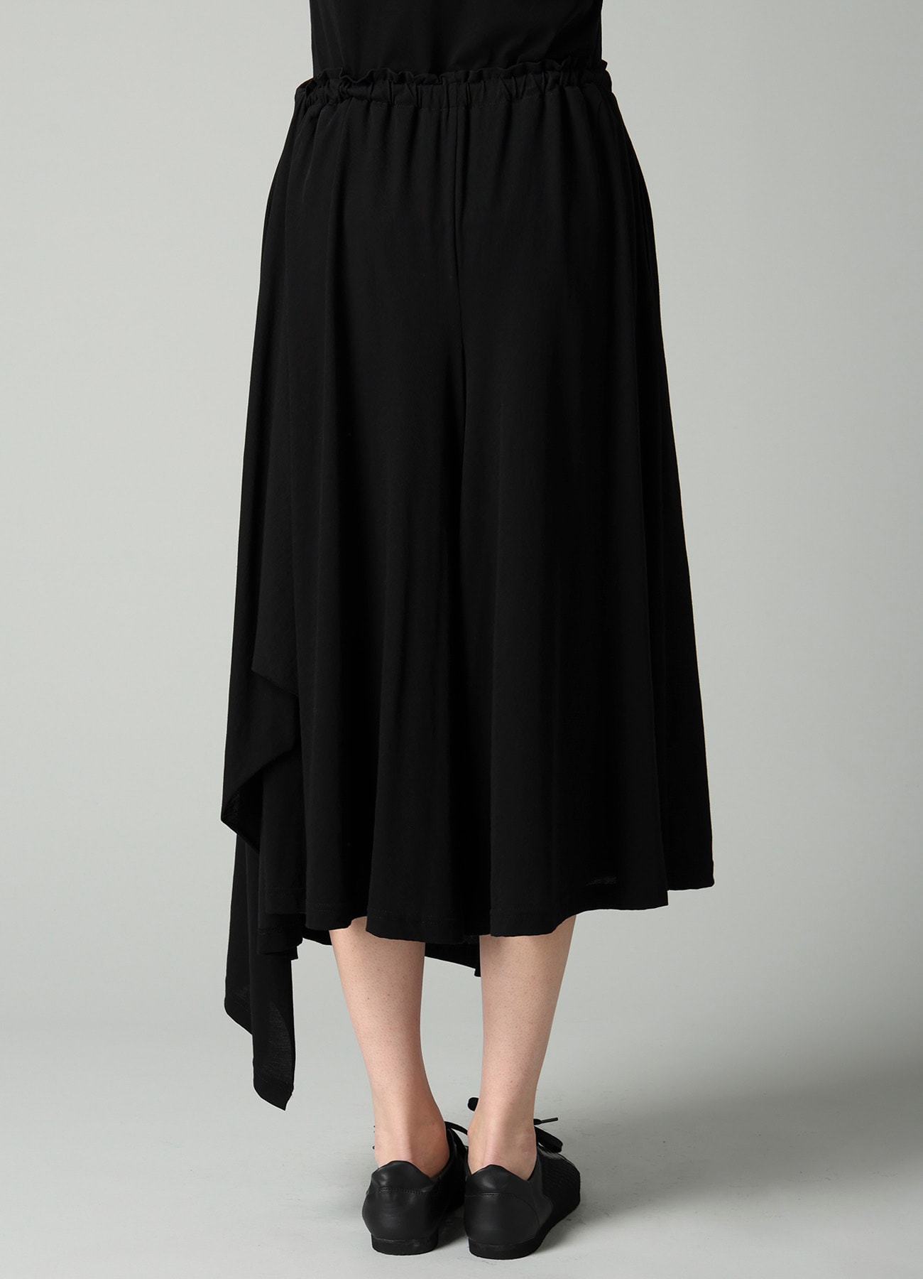 COTTON SINGLE JERSEY DRAPED SKIRT PANTS