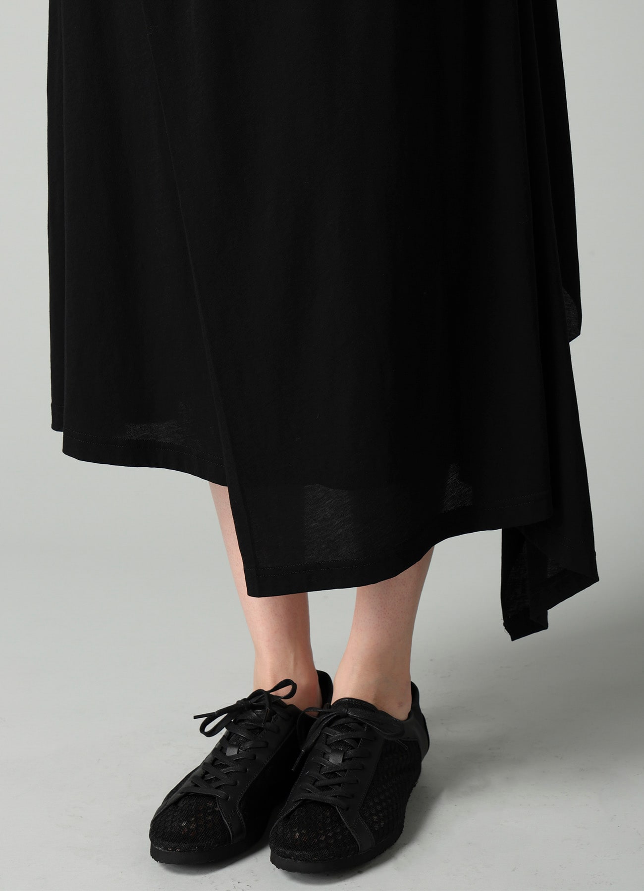 COTTON SINGLE JERSEY DRAPED SKIRT PANTS