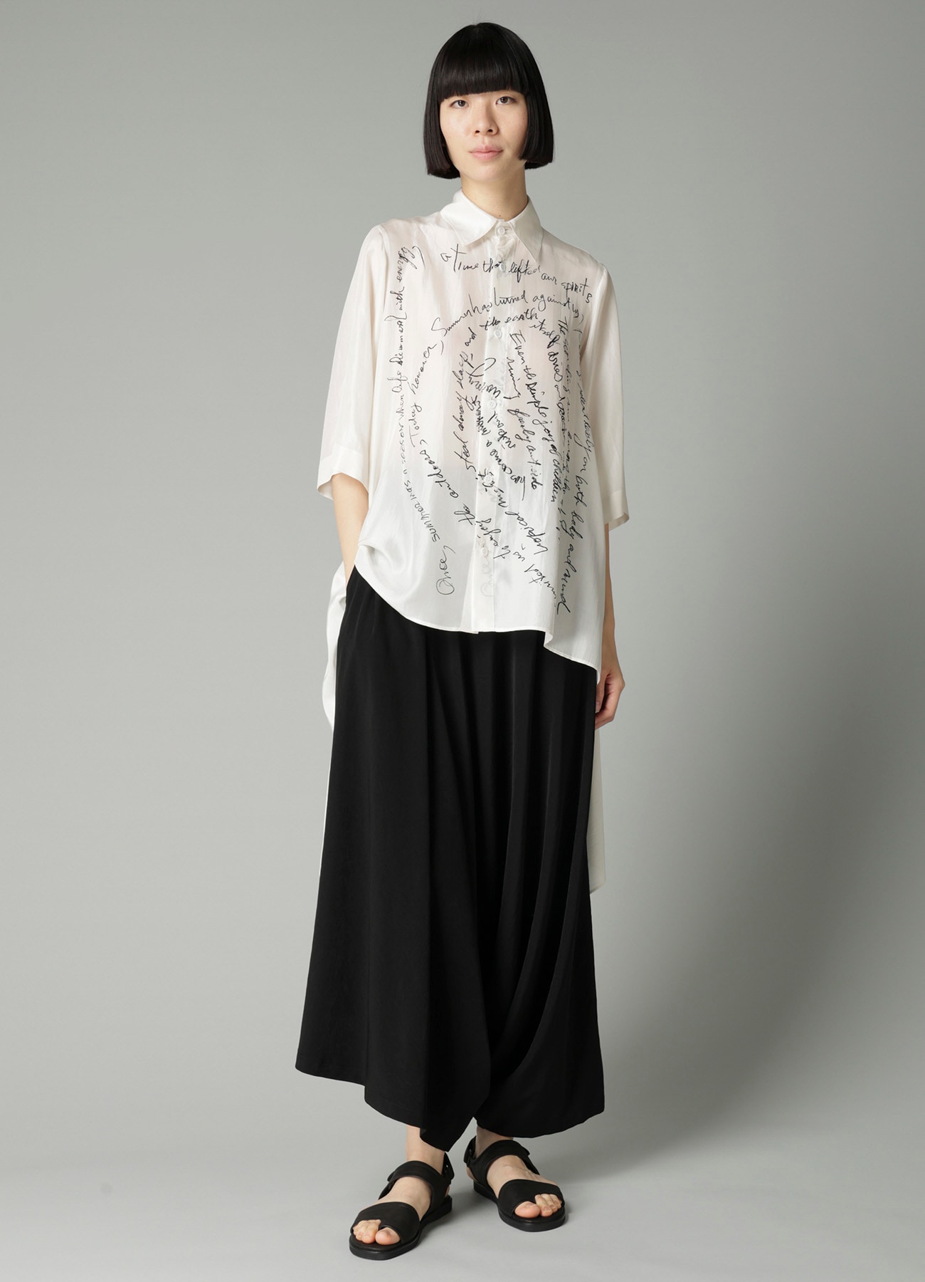 Ta/Pe CREPE DE CHINE TRIANGLE PANTS