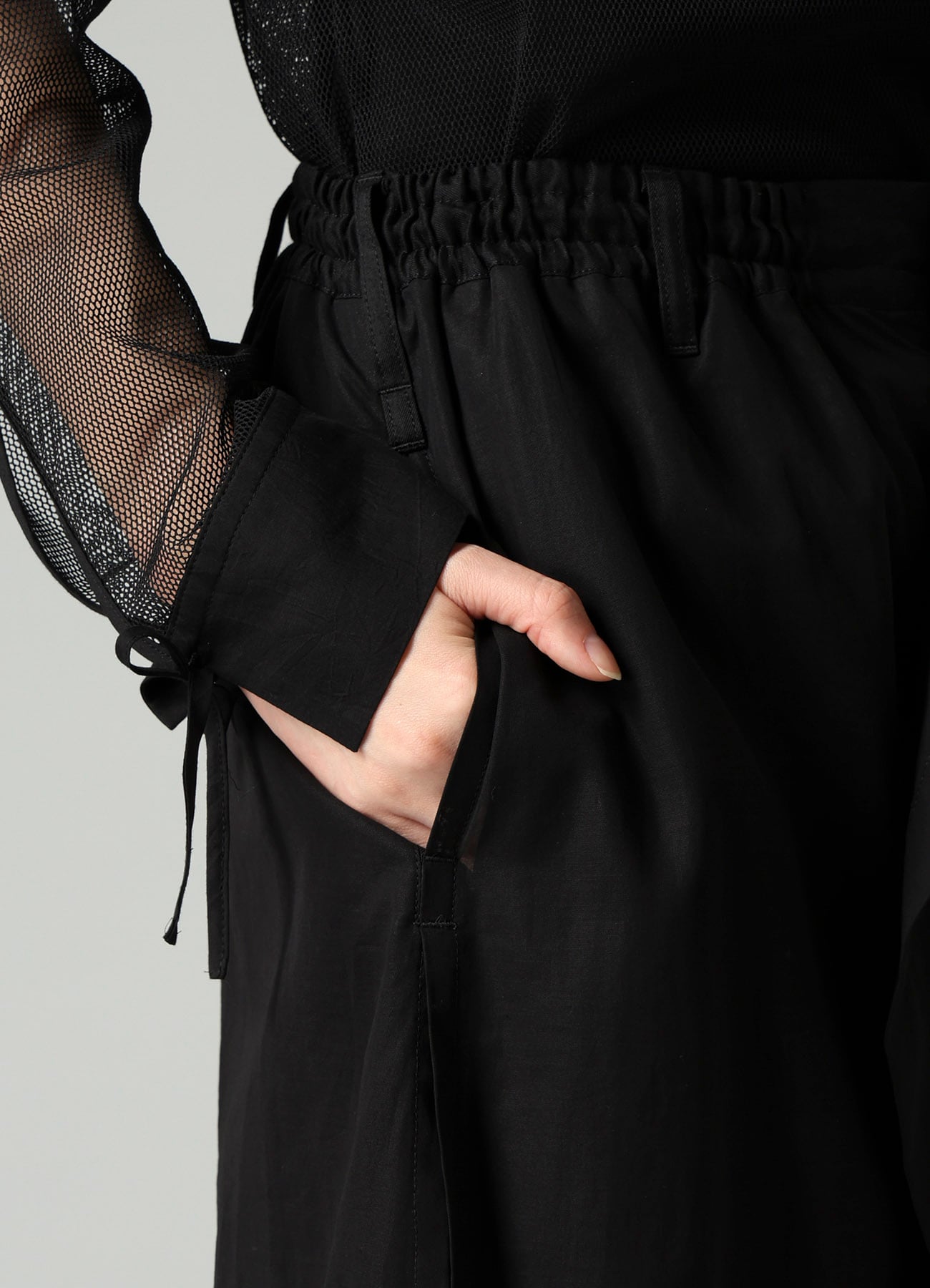 VISCOSE TWILL WRAP PANTS