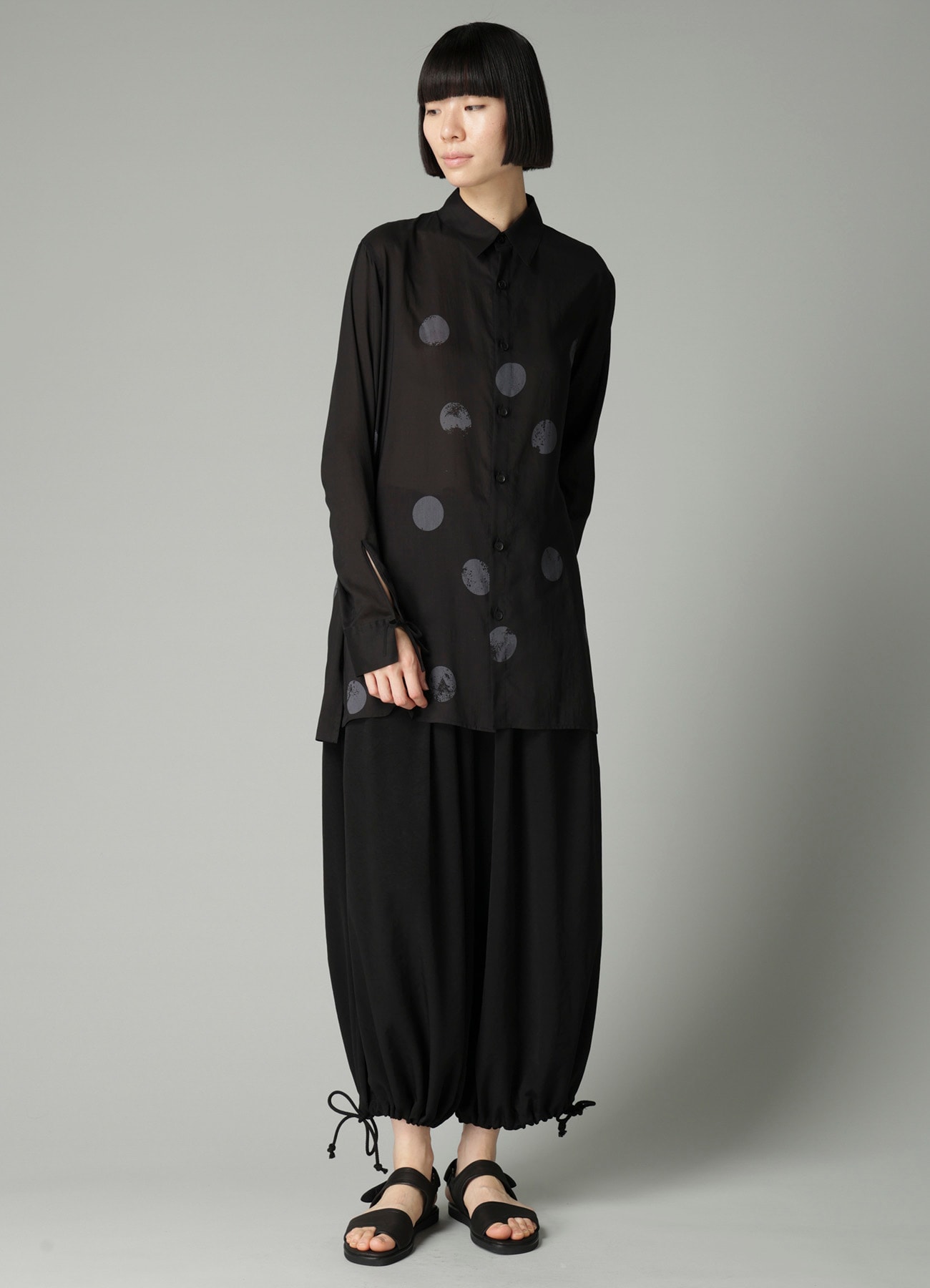 Ta/Pe CREPE DE CHINE 3 TUCKS PANTS